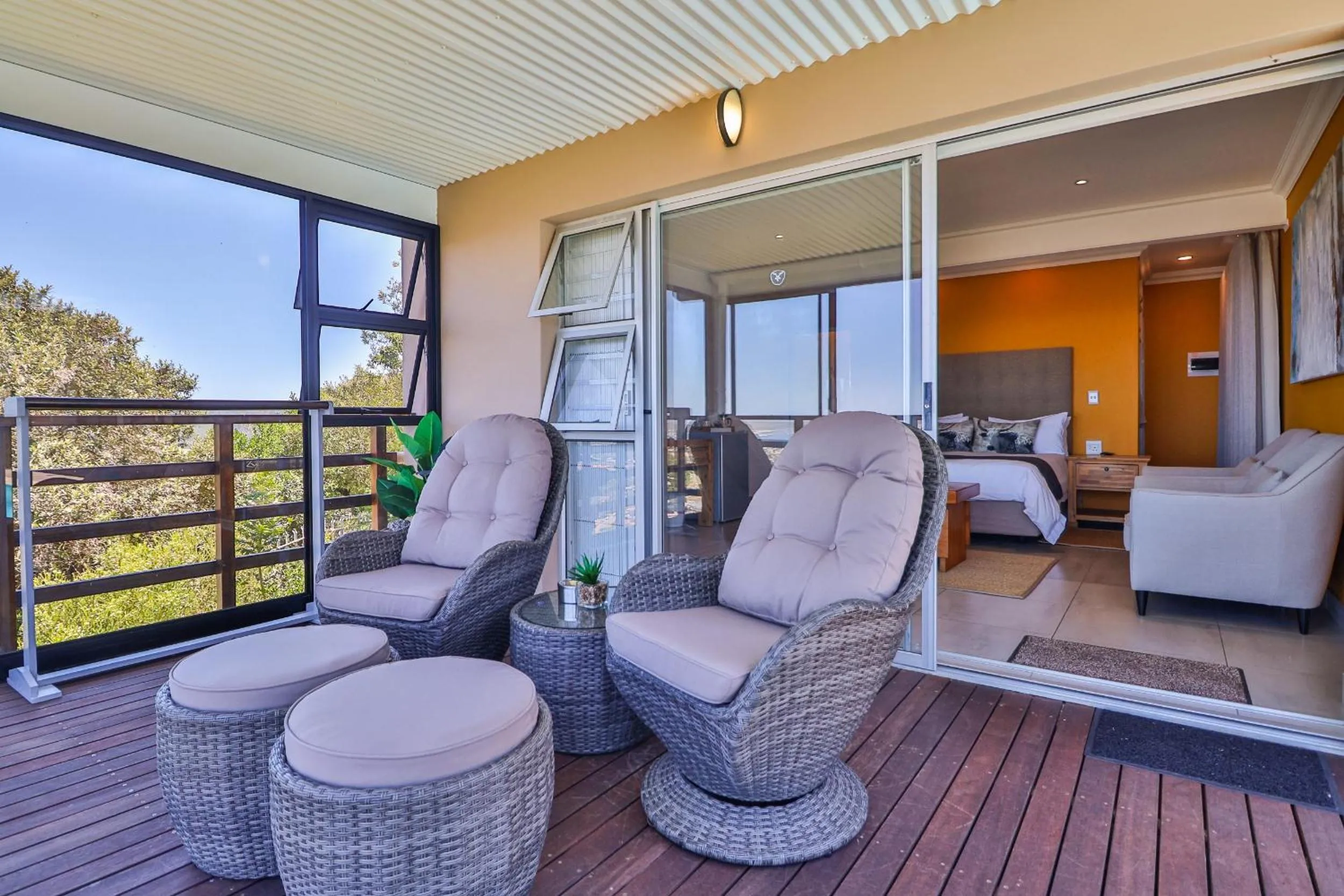 Patio in Belle Vue Ridge BnB,