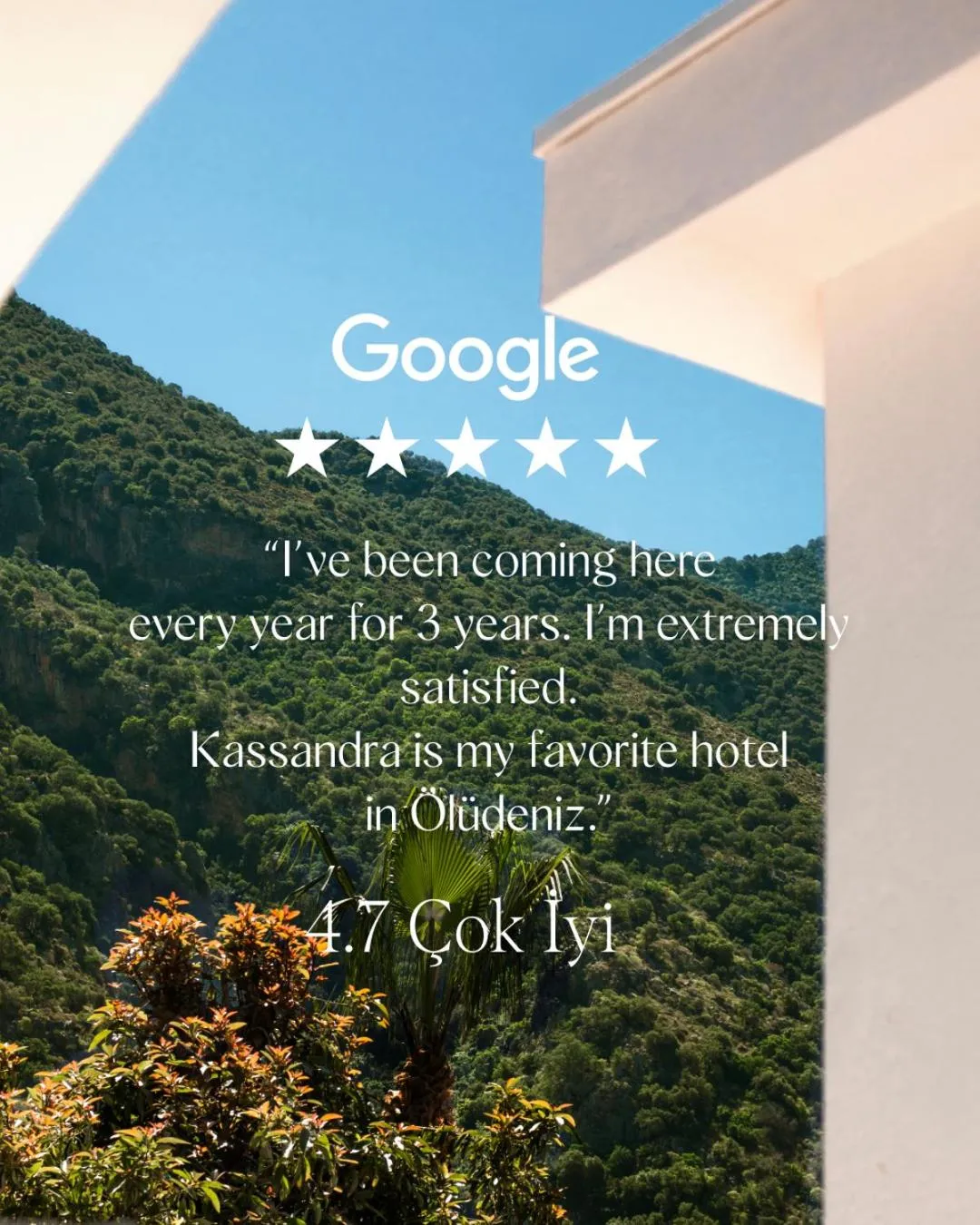 Mountain view in Kassandra Boutique Hotel