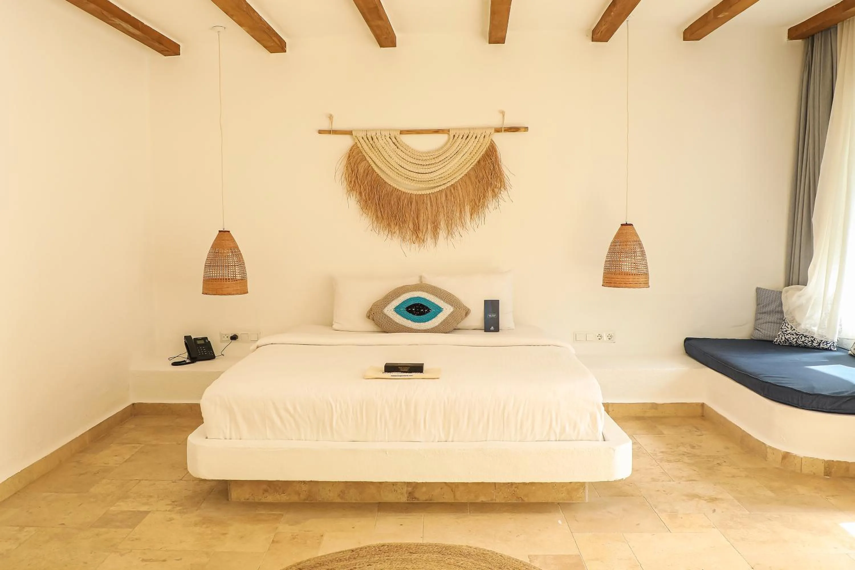 Bed in Kassandra Boutique Hotel