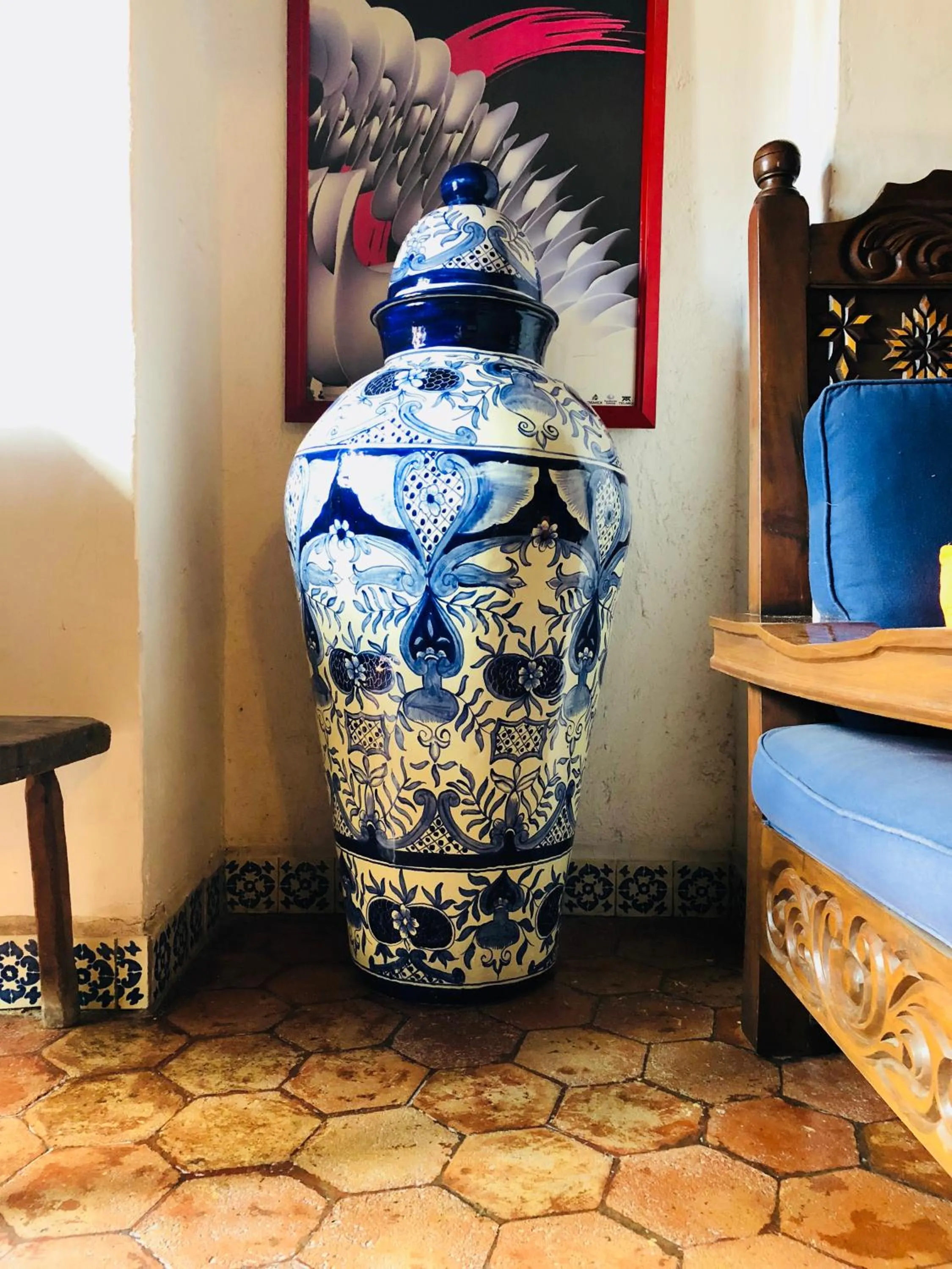 Decorative detail in Casa Azul