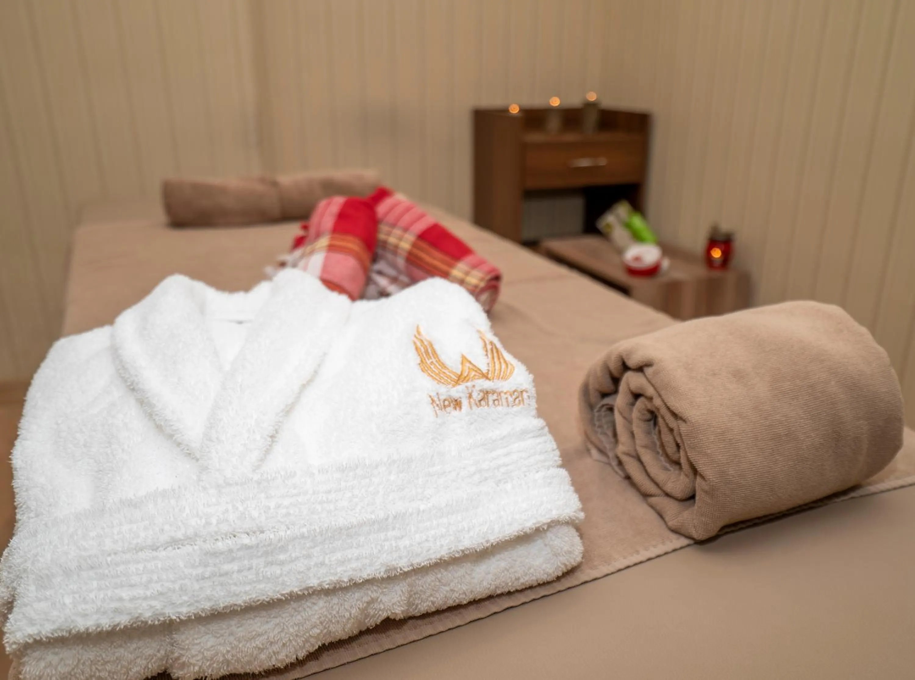 Bed in NEW KARAMAN HOTEL