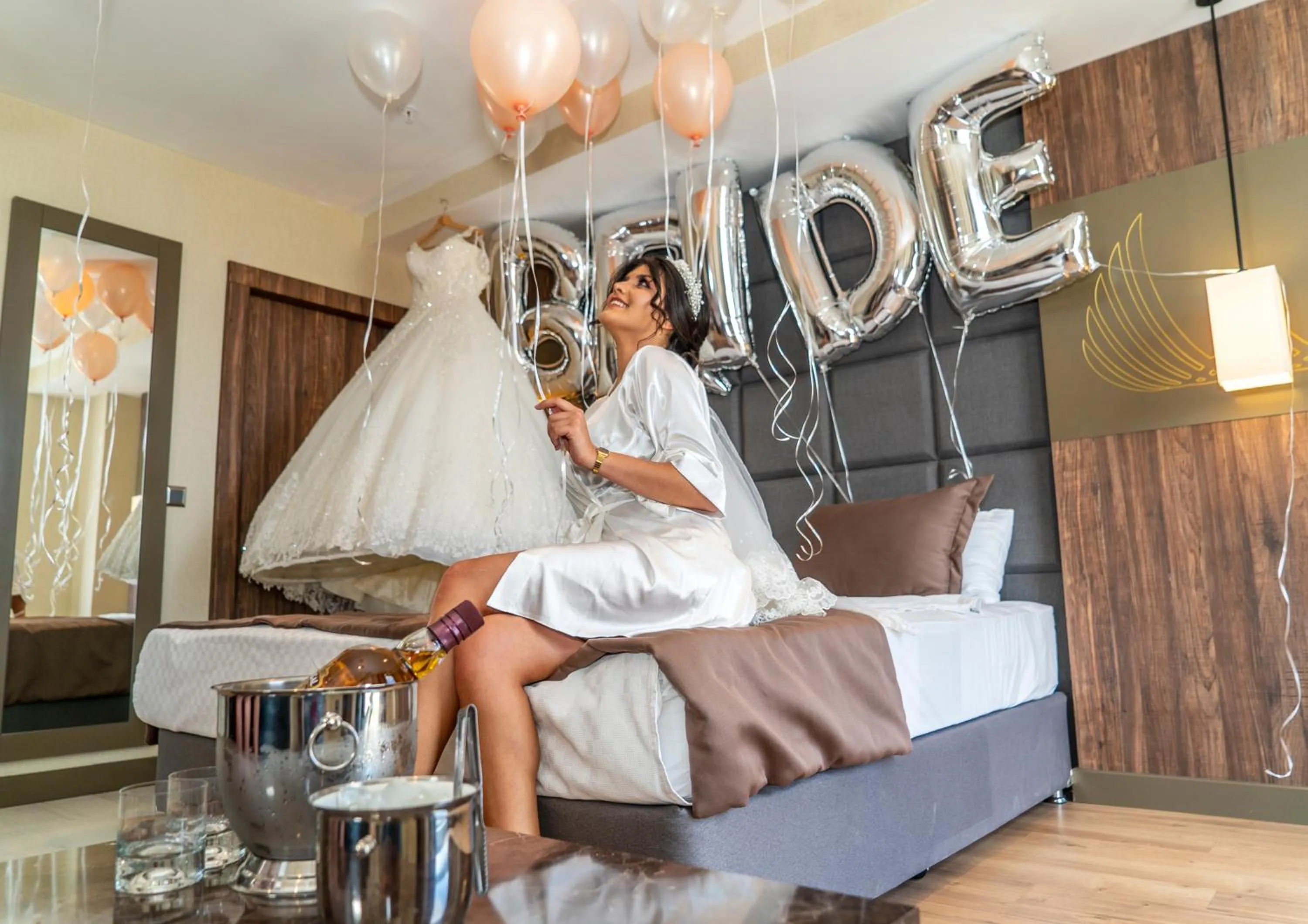 Bed in NEW KARAMAN HOTEL