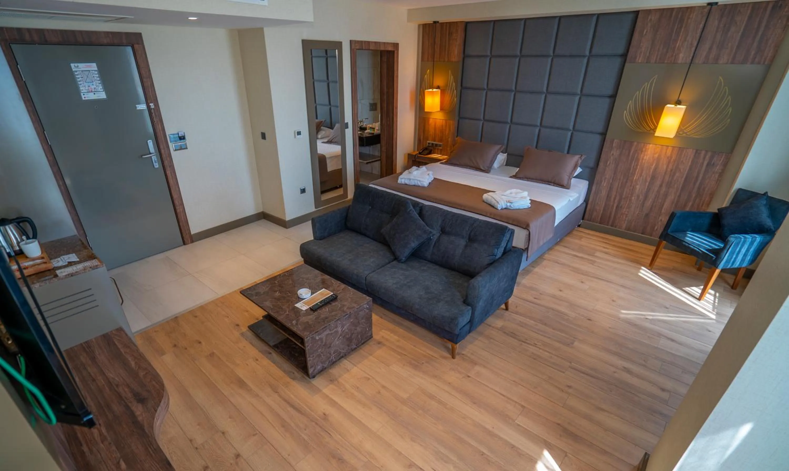 Bed in NEW KARAMAN HOTEL