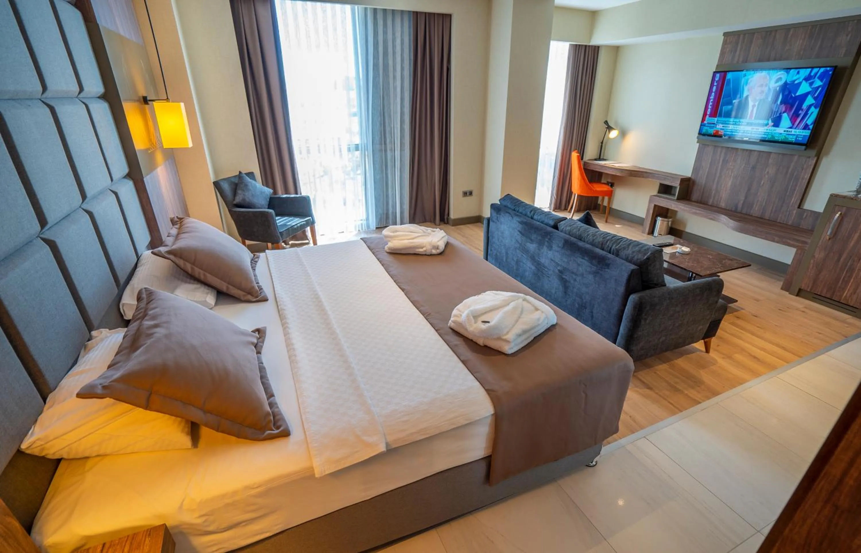 Bed in NEW KARAMAN HOTEL