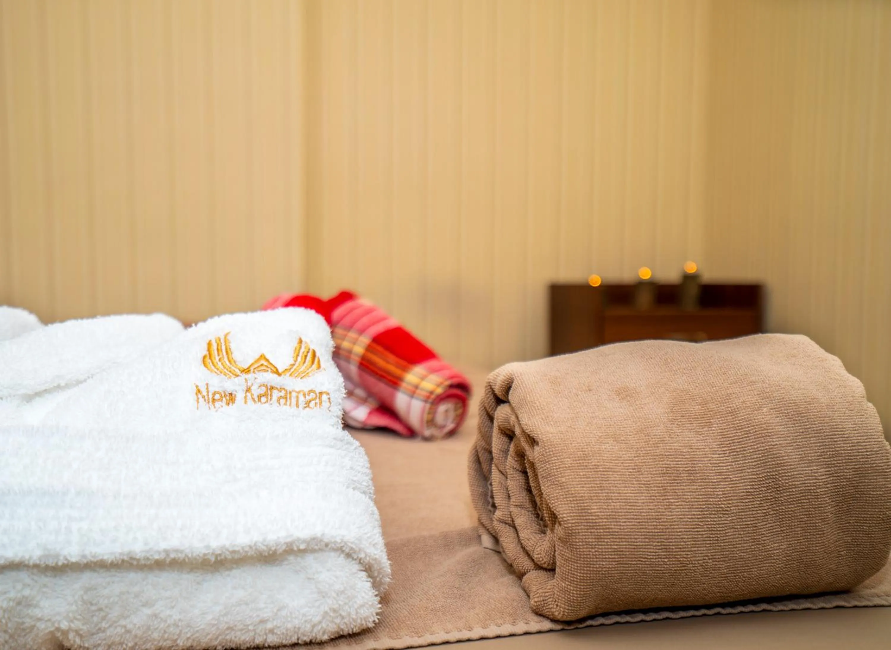 Bed in NEW KARAMAN HOTEL