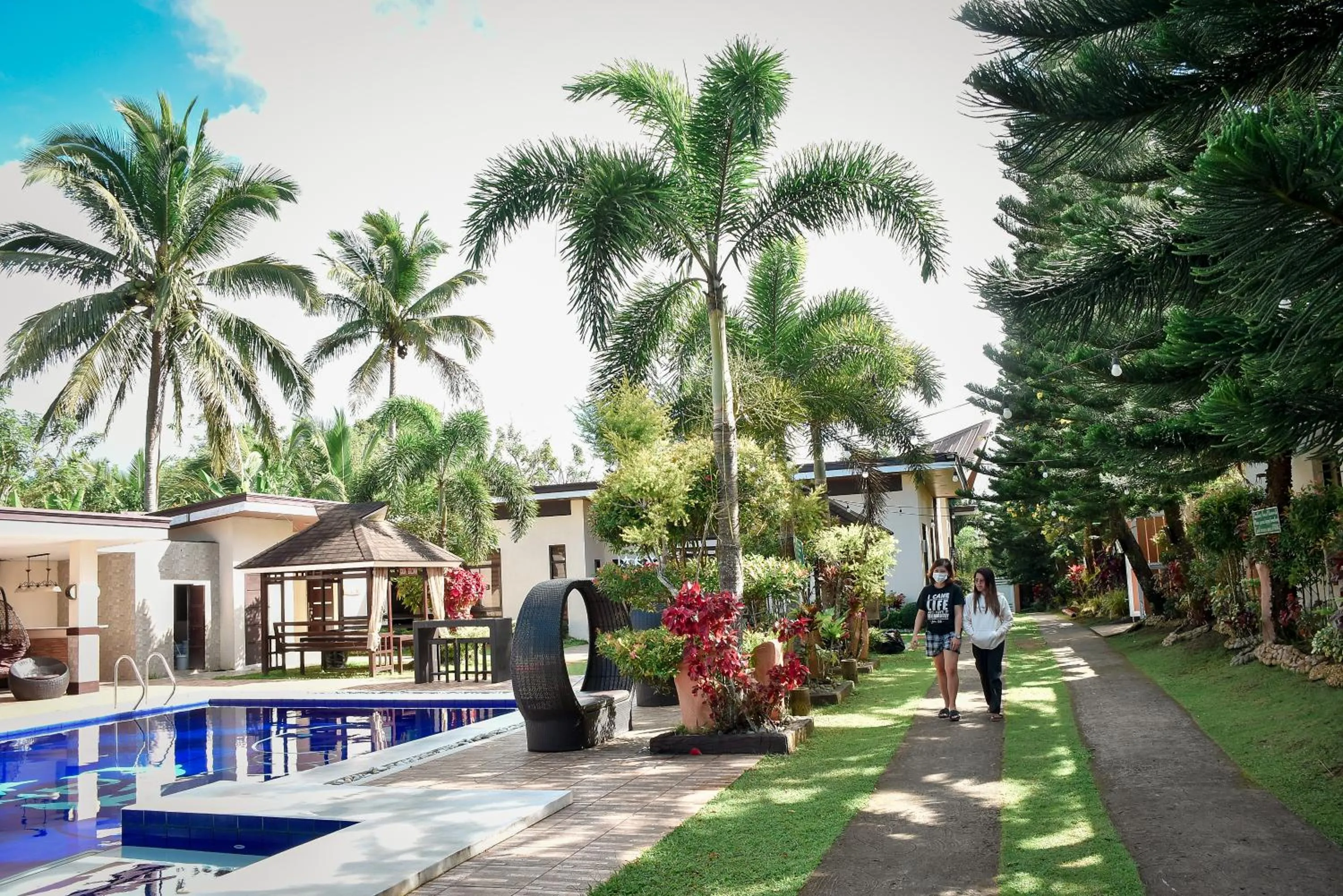 Garden view in A&A Garden Suites