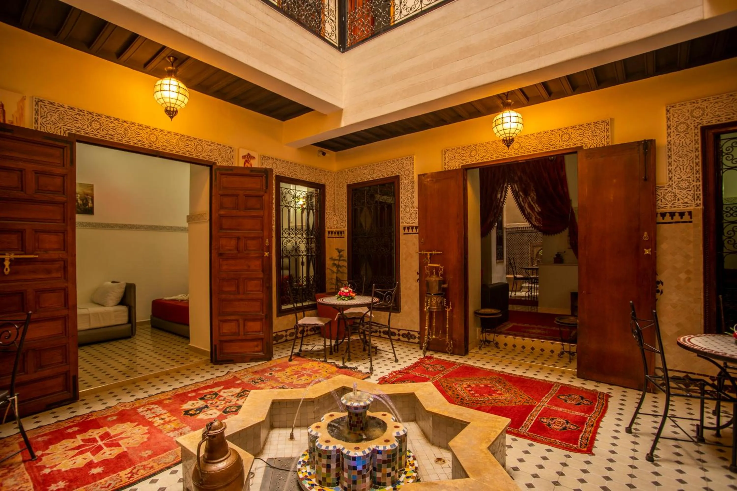 Seating area in Riad Aymane