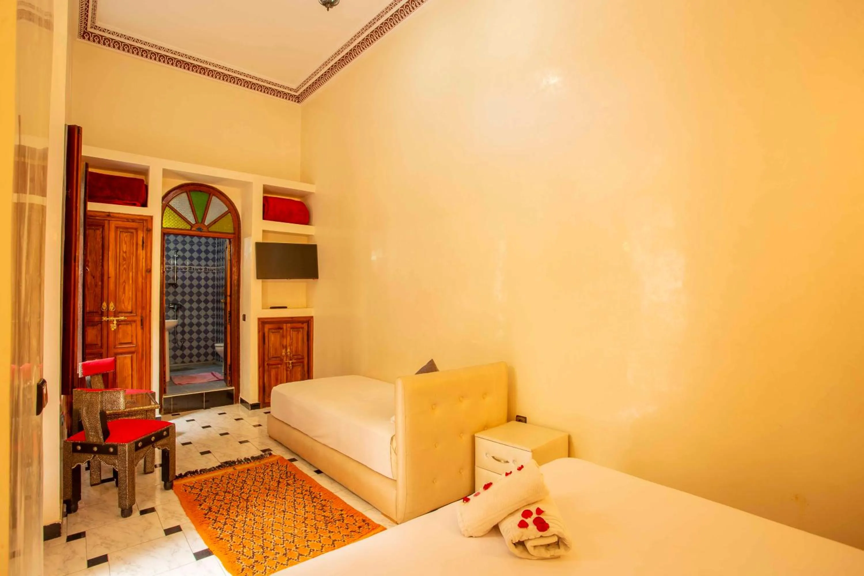 Bed in Riad Aymane