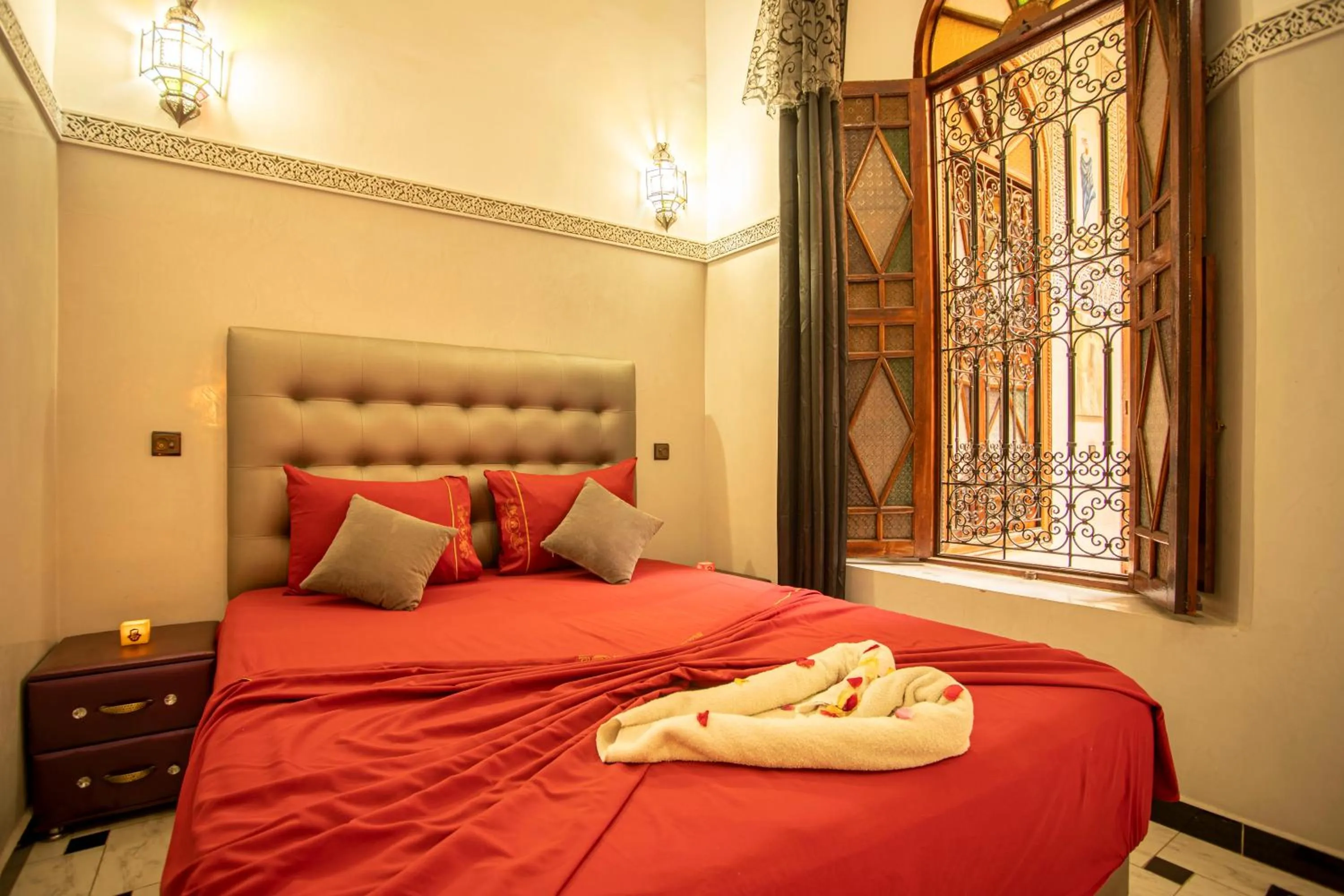 Bed in Riad Aymane