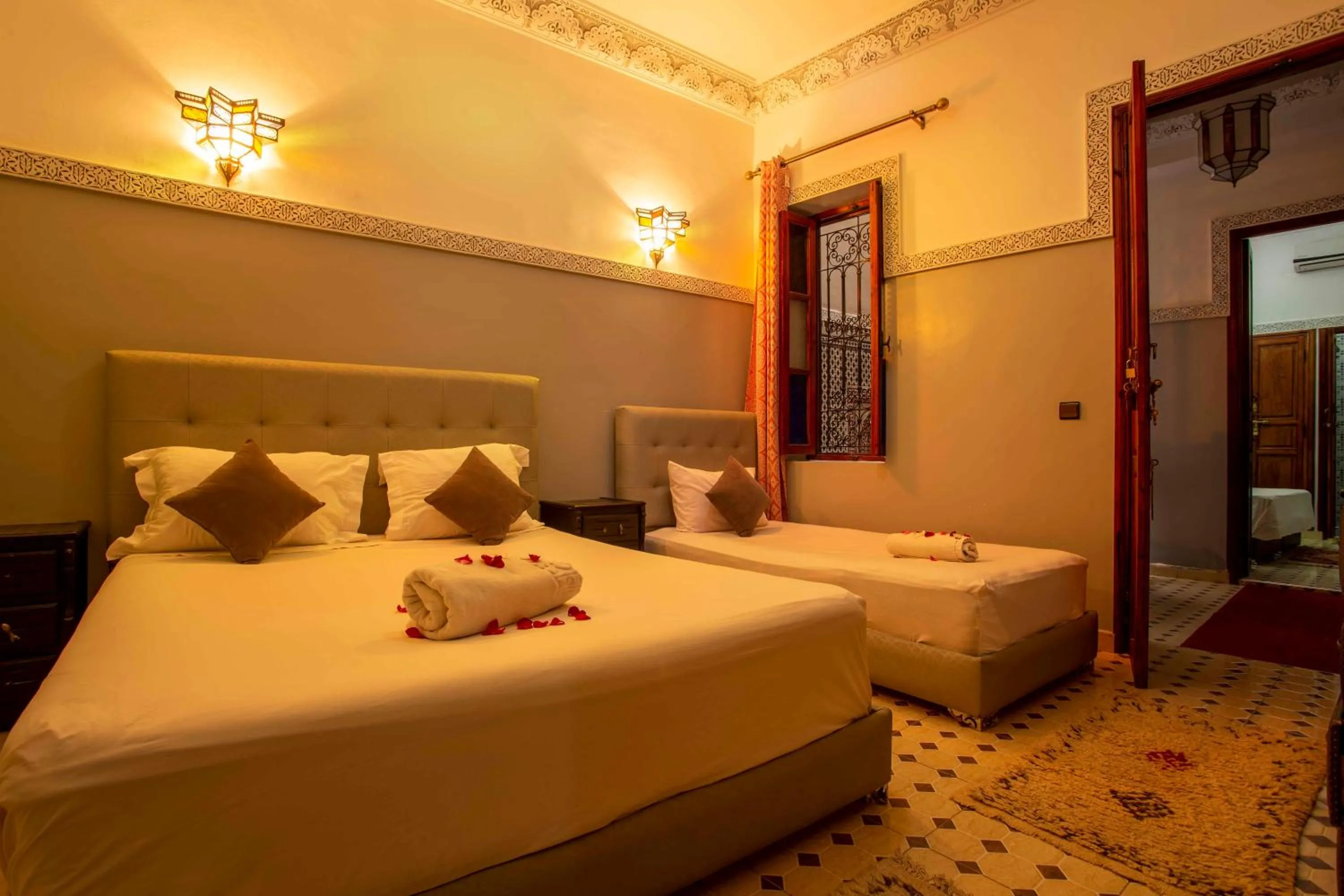 Bed in Riad Aymane