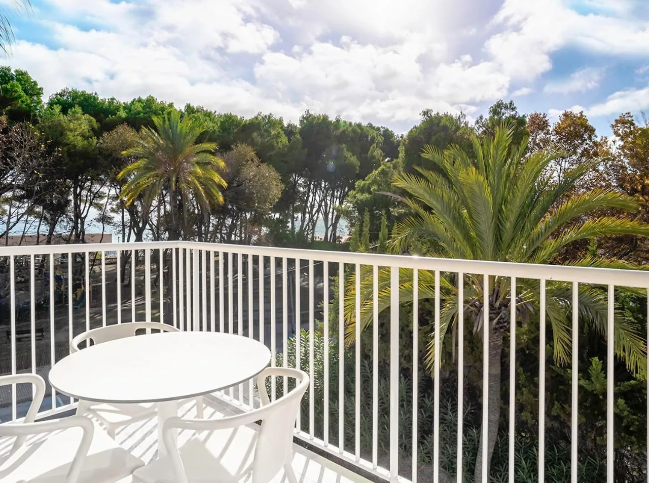 Garden view in Bonavida Apartments