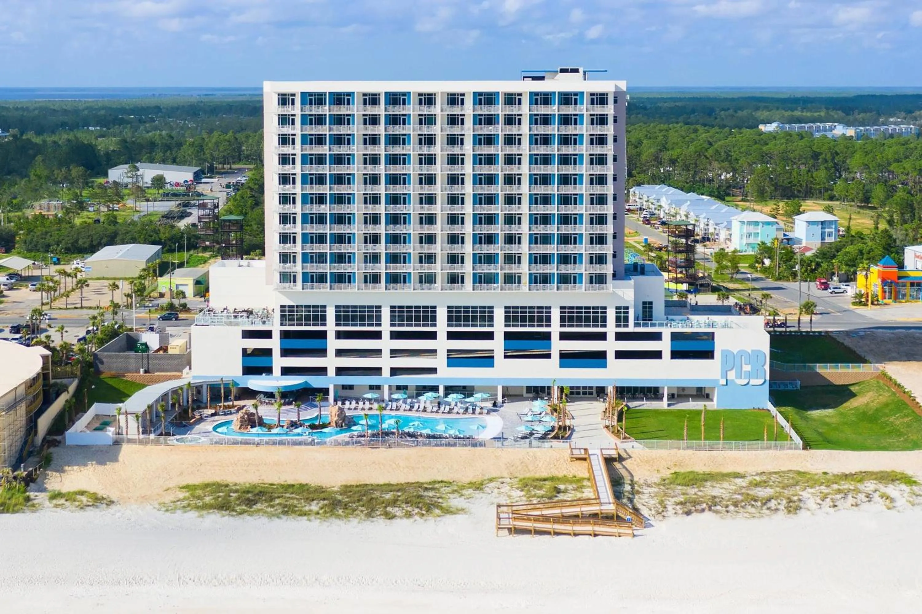 Property building in SpringHill Suites by Marriott Panama City Beach Beachfront