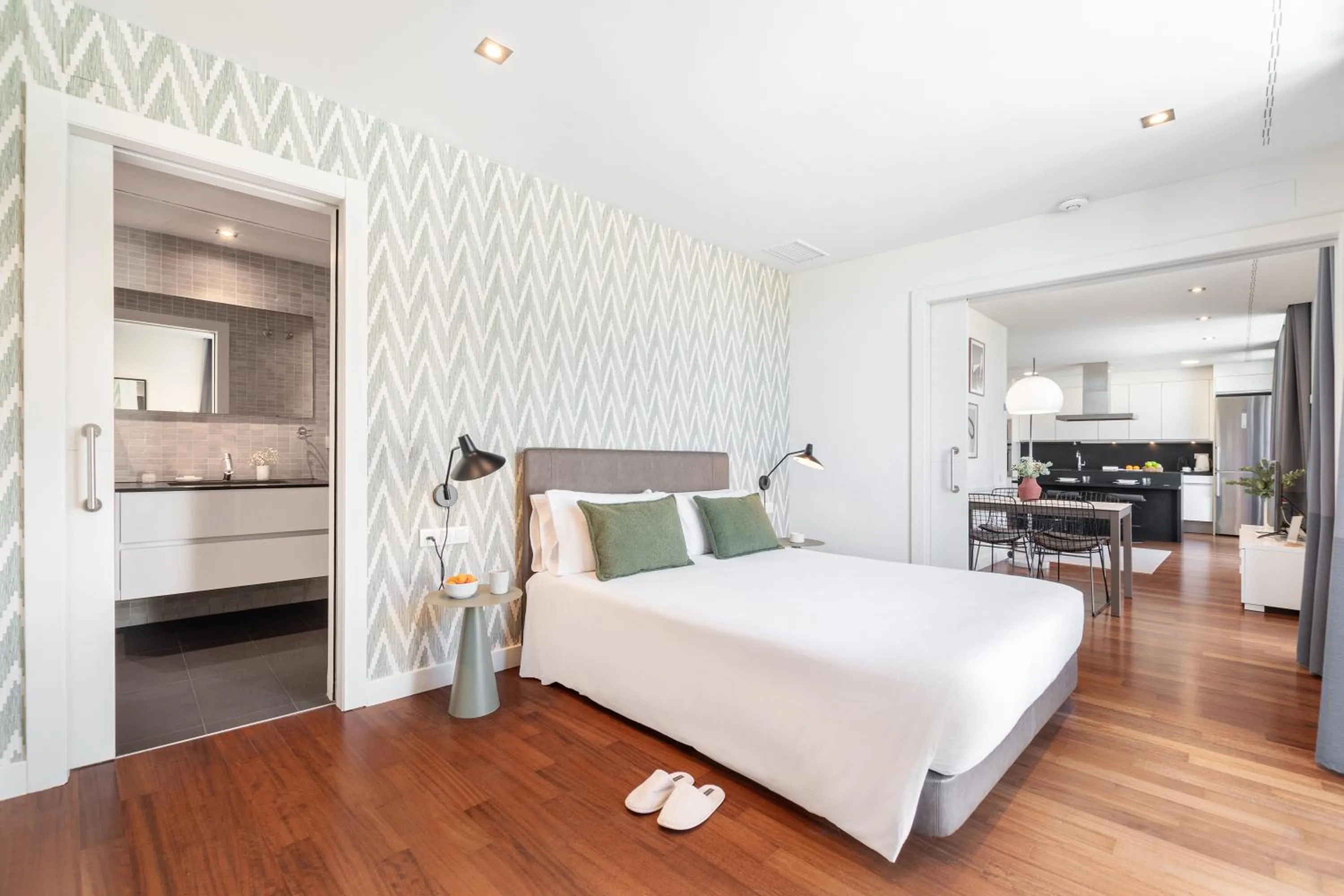 Bed in Aspasios Paseo de Gracia Apartments