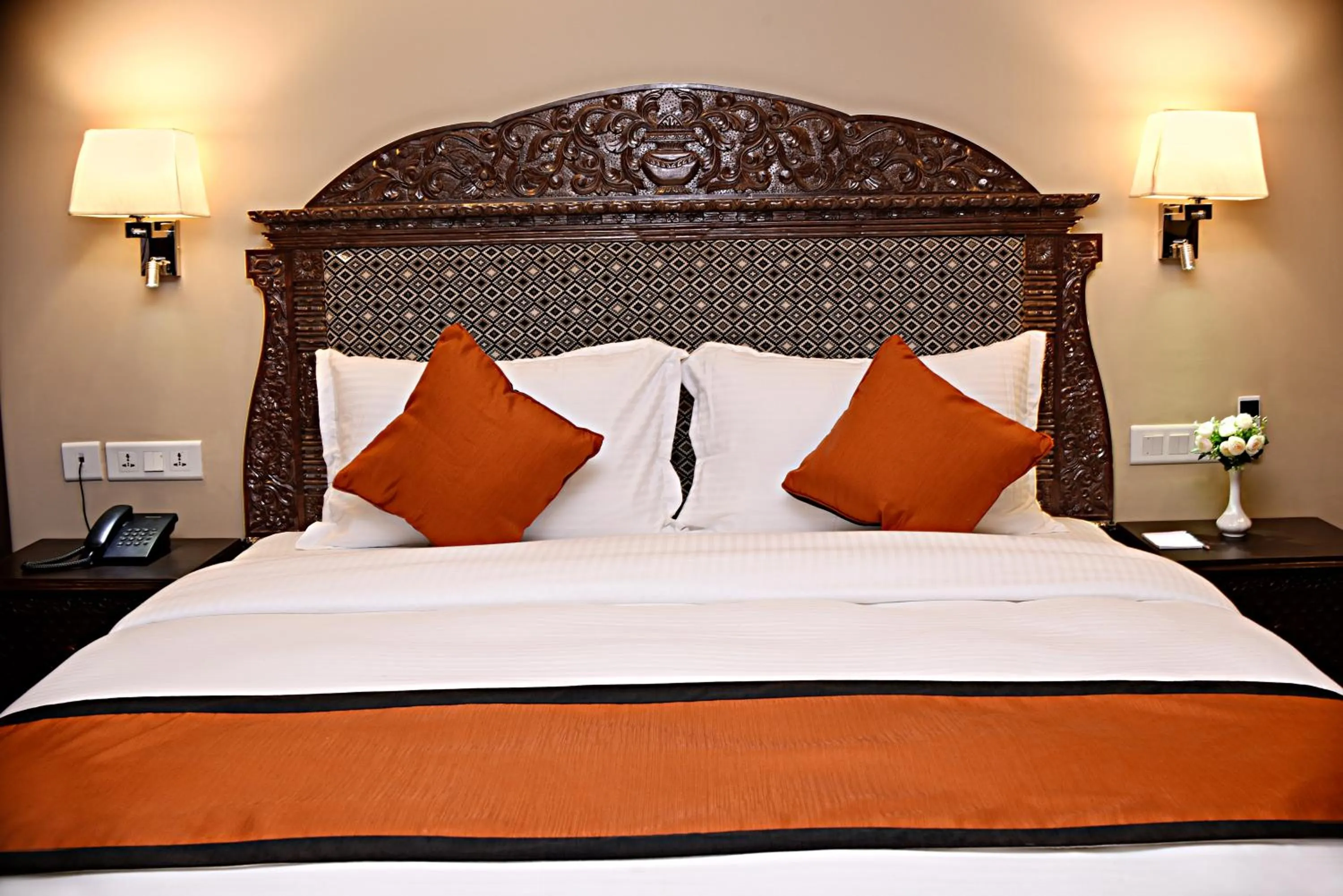 Bed in Himalayan Ghar