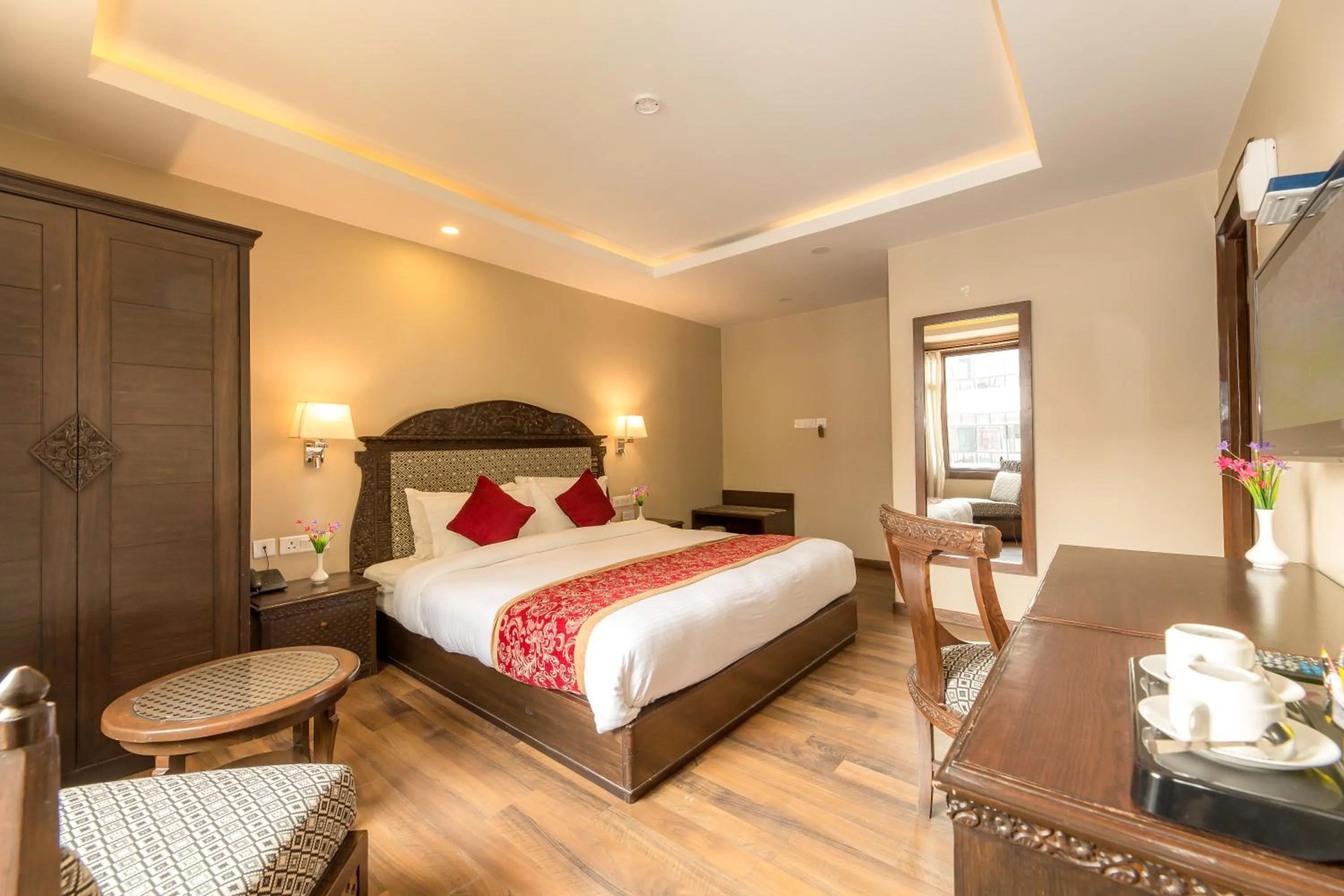 Bed in Himalayan Ghar