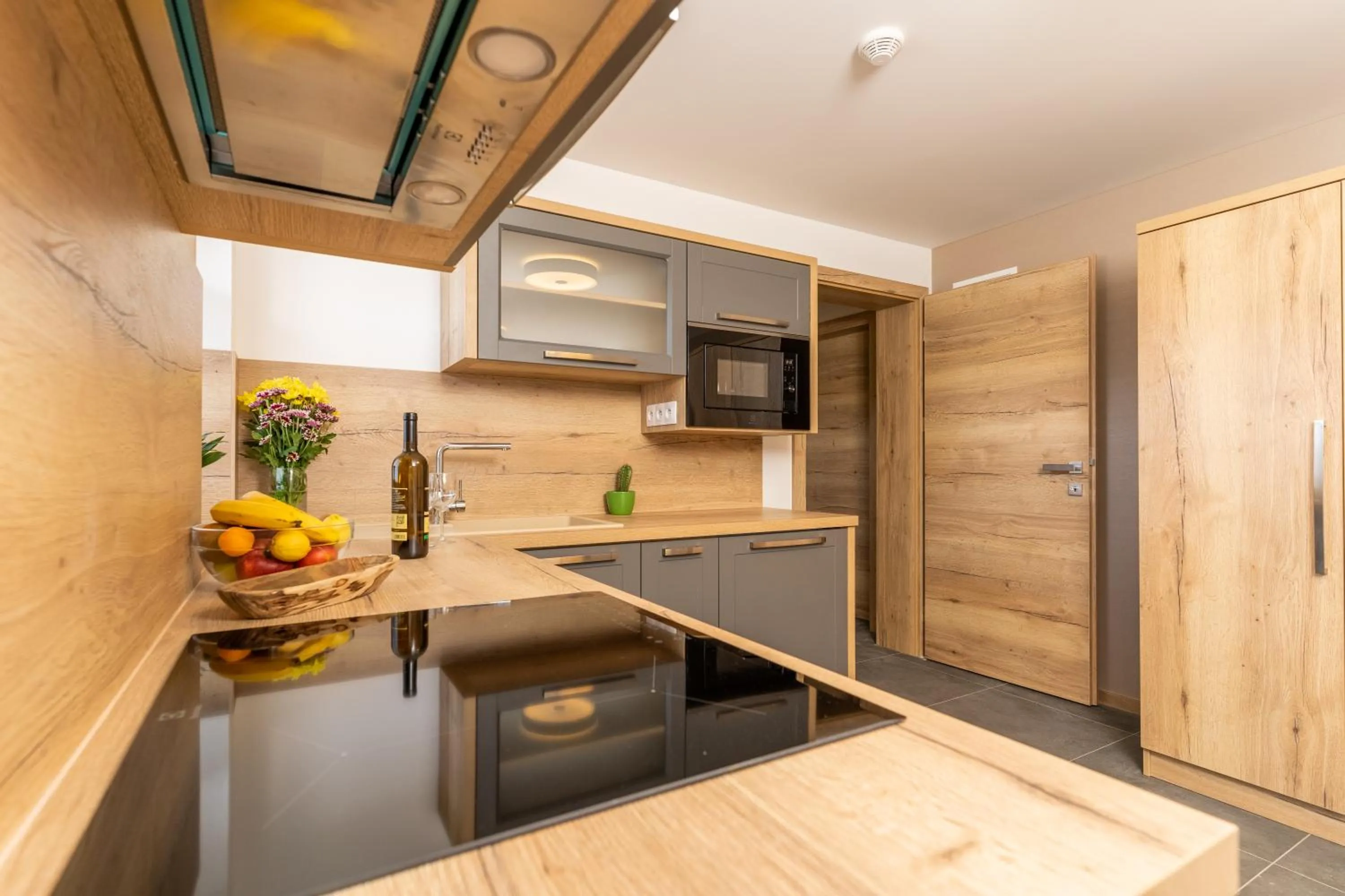 Kitchen or kitchenette in Villa Gloria Rooms & Apartments