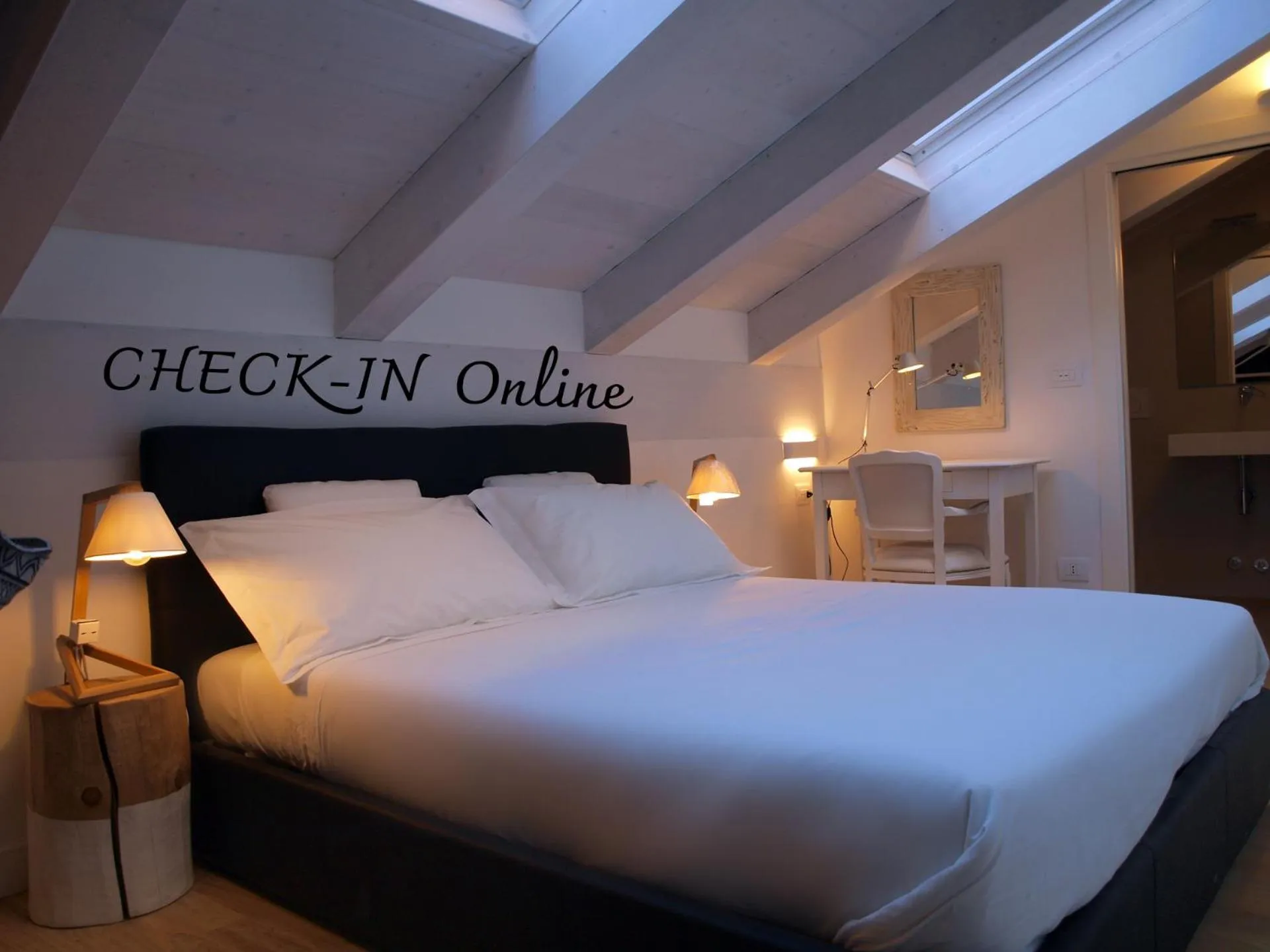 View (from property/room), Bed in Acquaderni Rooms