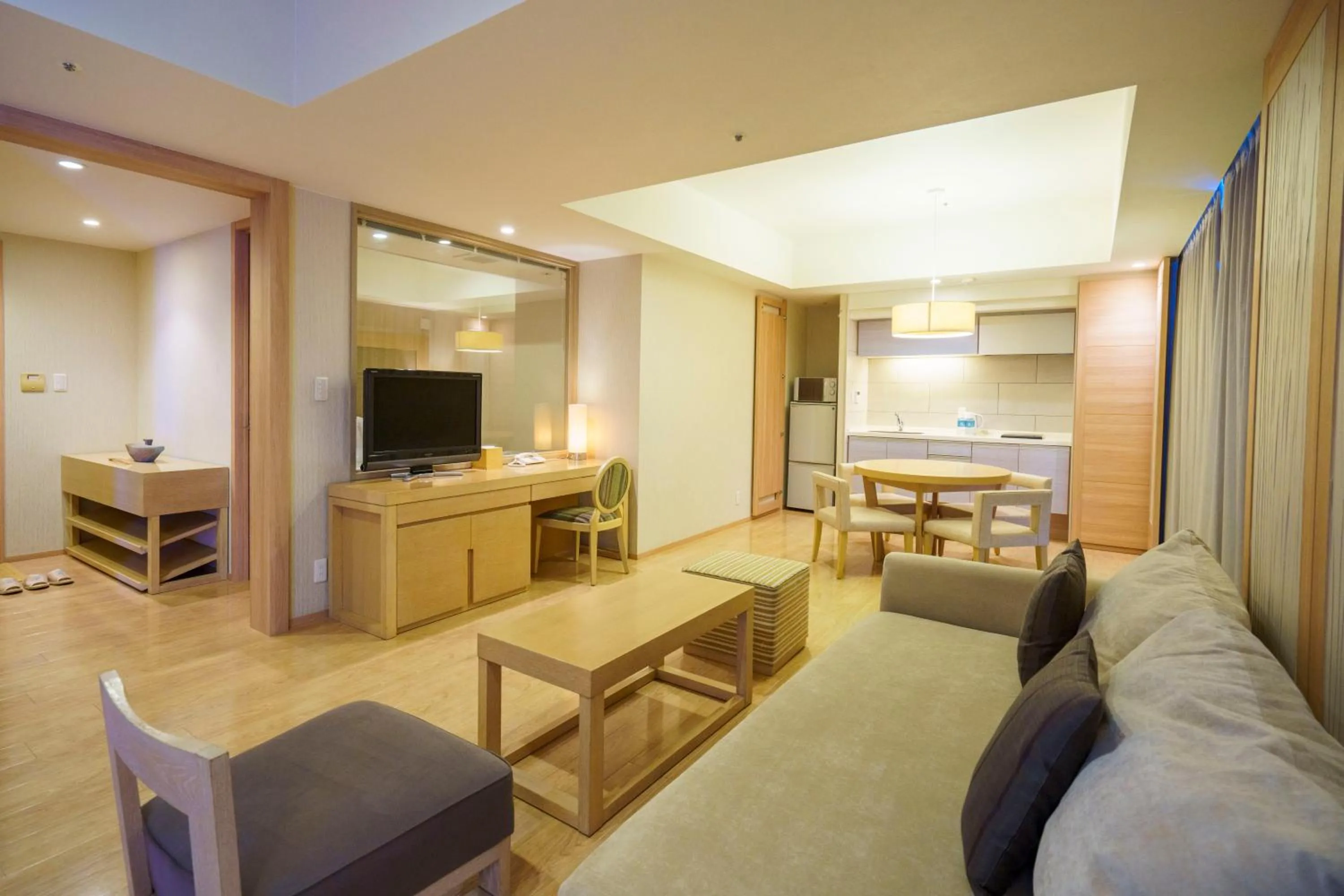 Kitchen or kitchenette in Moon Ocean Ginowan Hotel & Residence