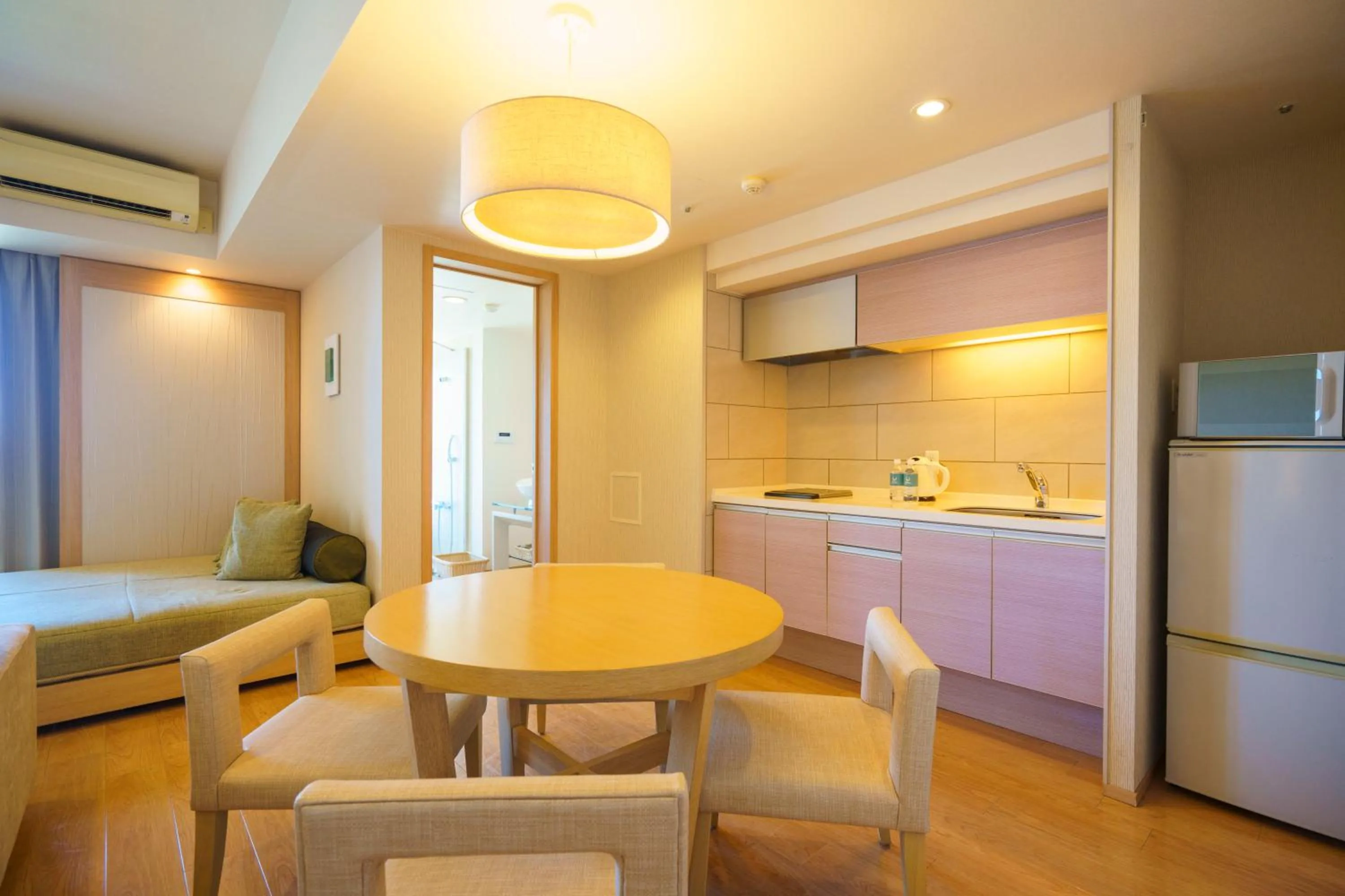 Kitchen or kitchenette in Moon Ocean Ginowan Hotel & Residence