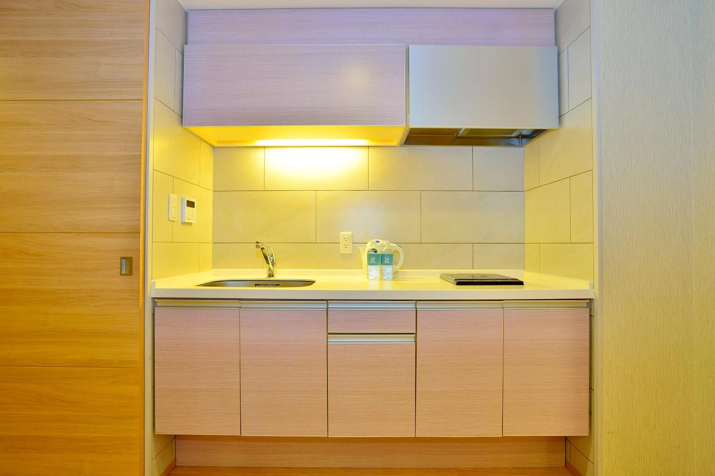 Kitchen or kitchenette in Moon Ocean Ginowan Hotel & Residence