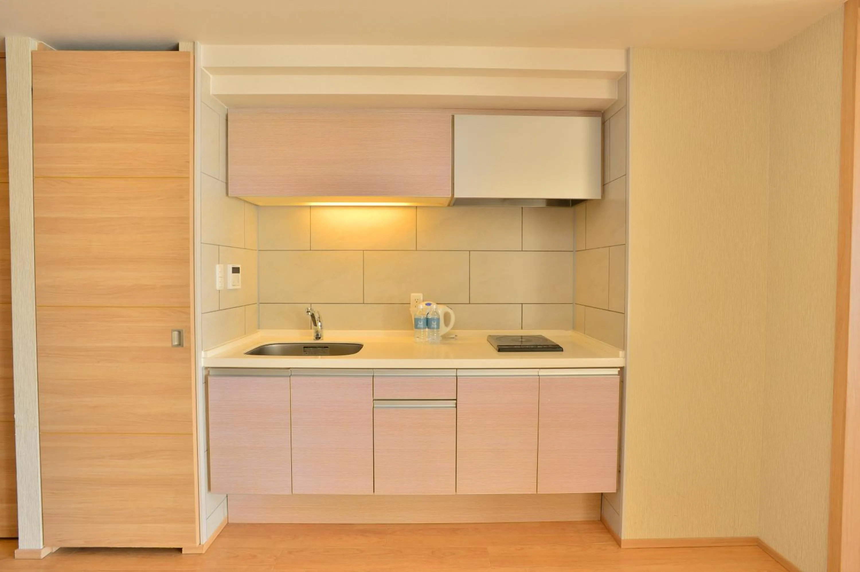 Kitchen or kitchenette in Moon Ocean Ginowan Hotel & Residence
