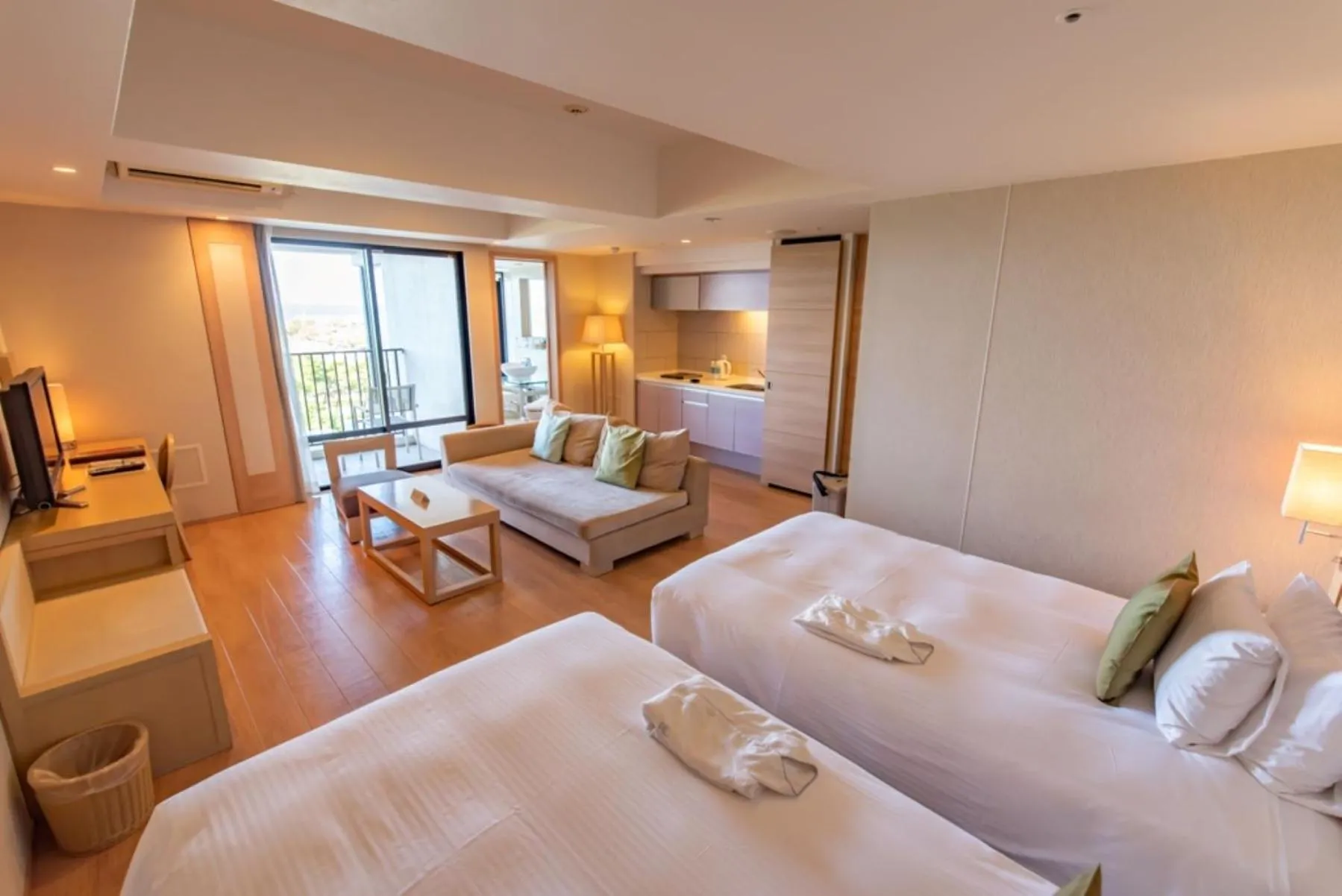 Photo of the whole room, Bed in Moon Ocean Ginowan Hotel & Residence