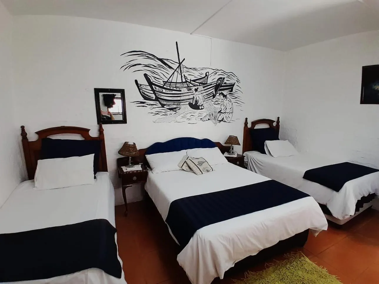 Bedroom, Bed in Deep Blue Guest House