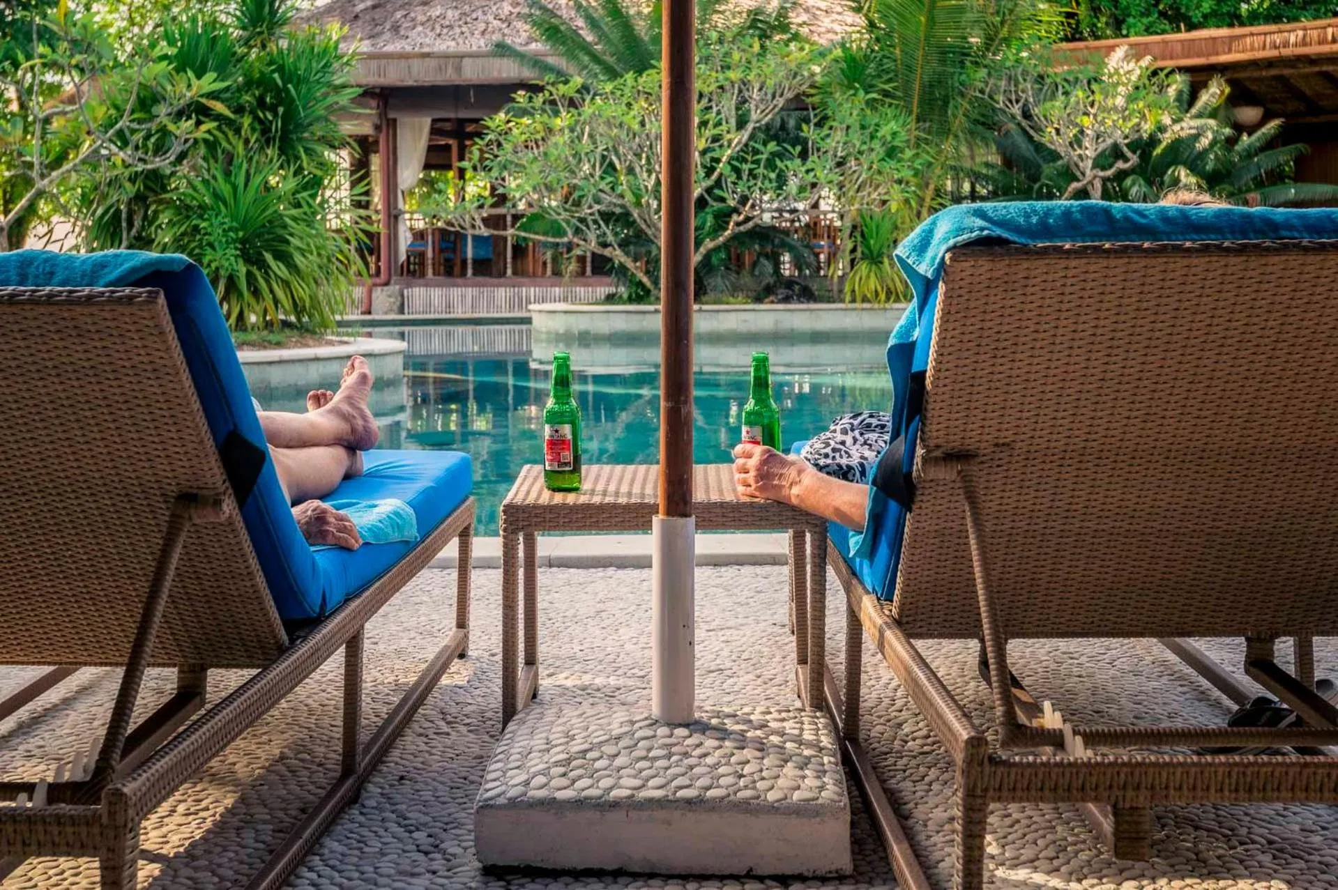 Swimming pool in Siladen Resort & Spa