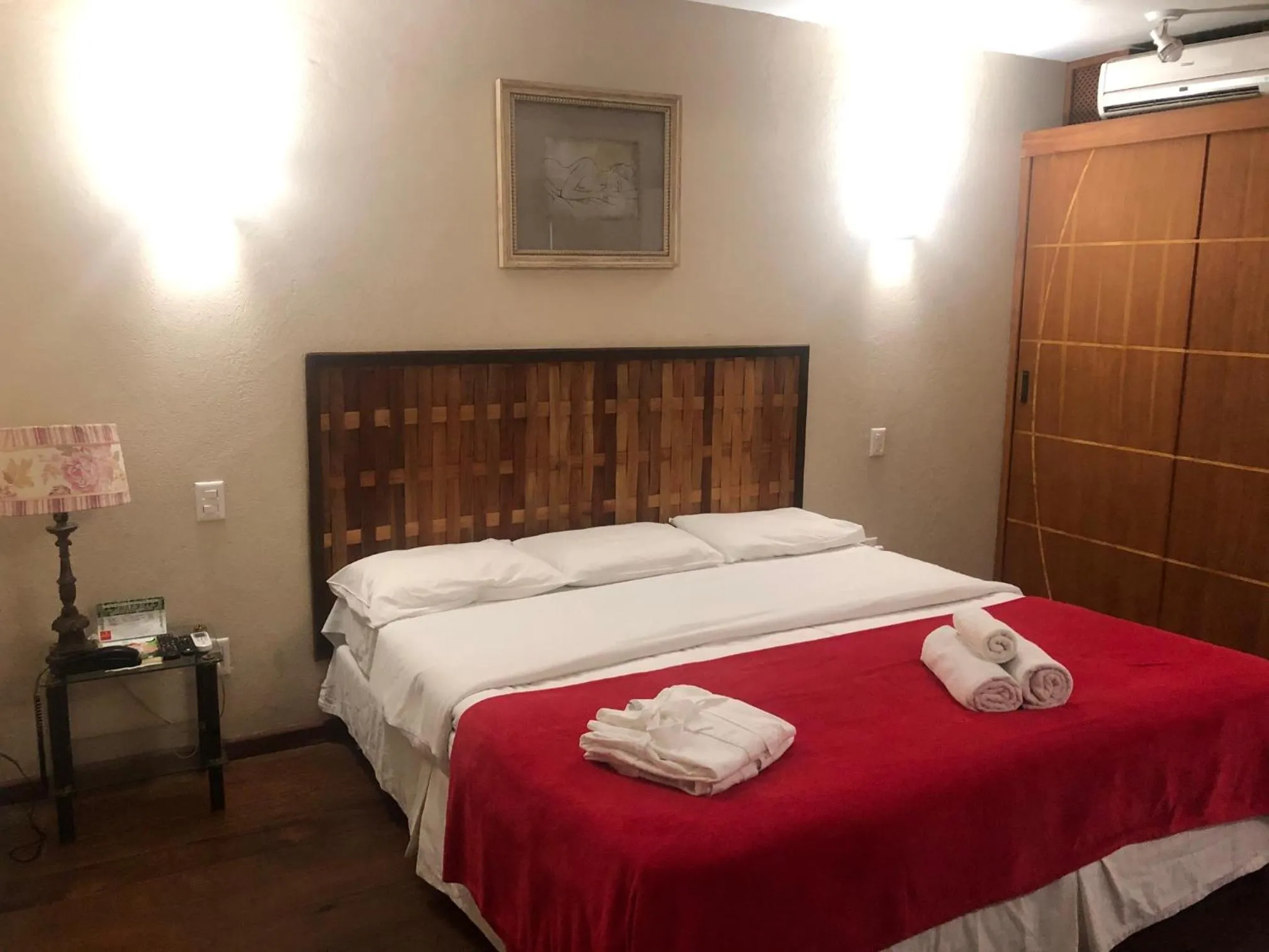 Bed in Pousada Mirante do Penedo