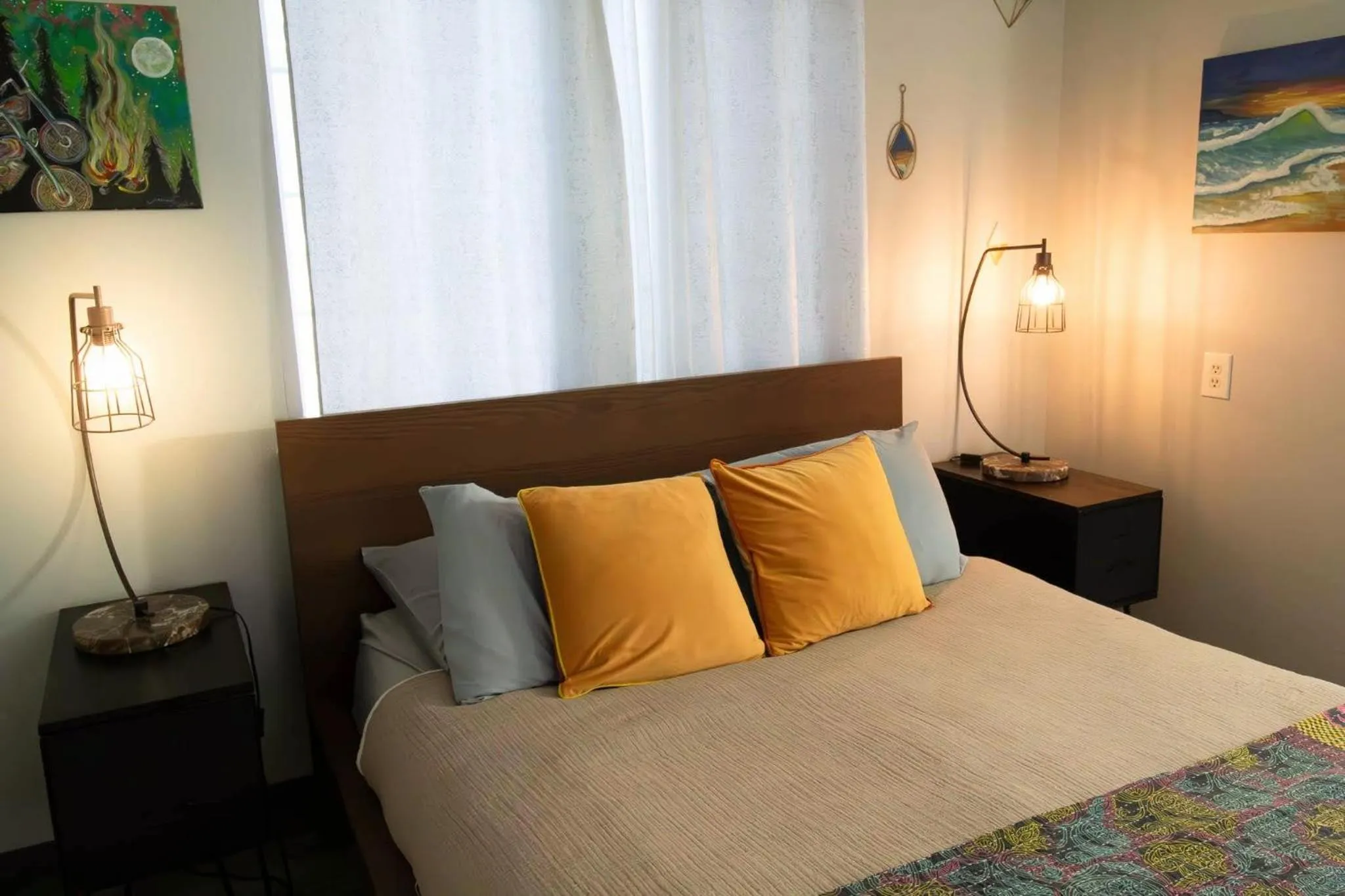 Bed in Starry Night Inn