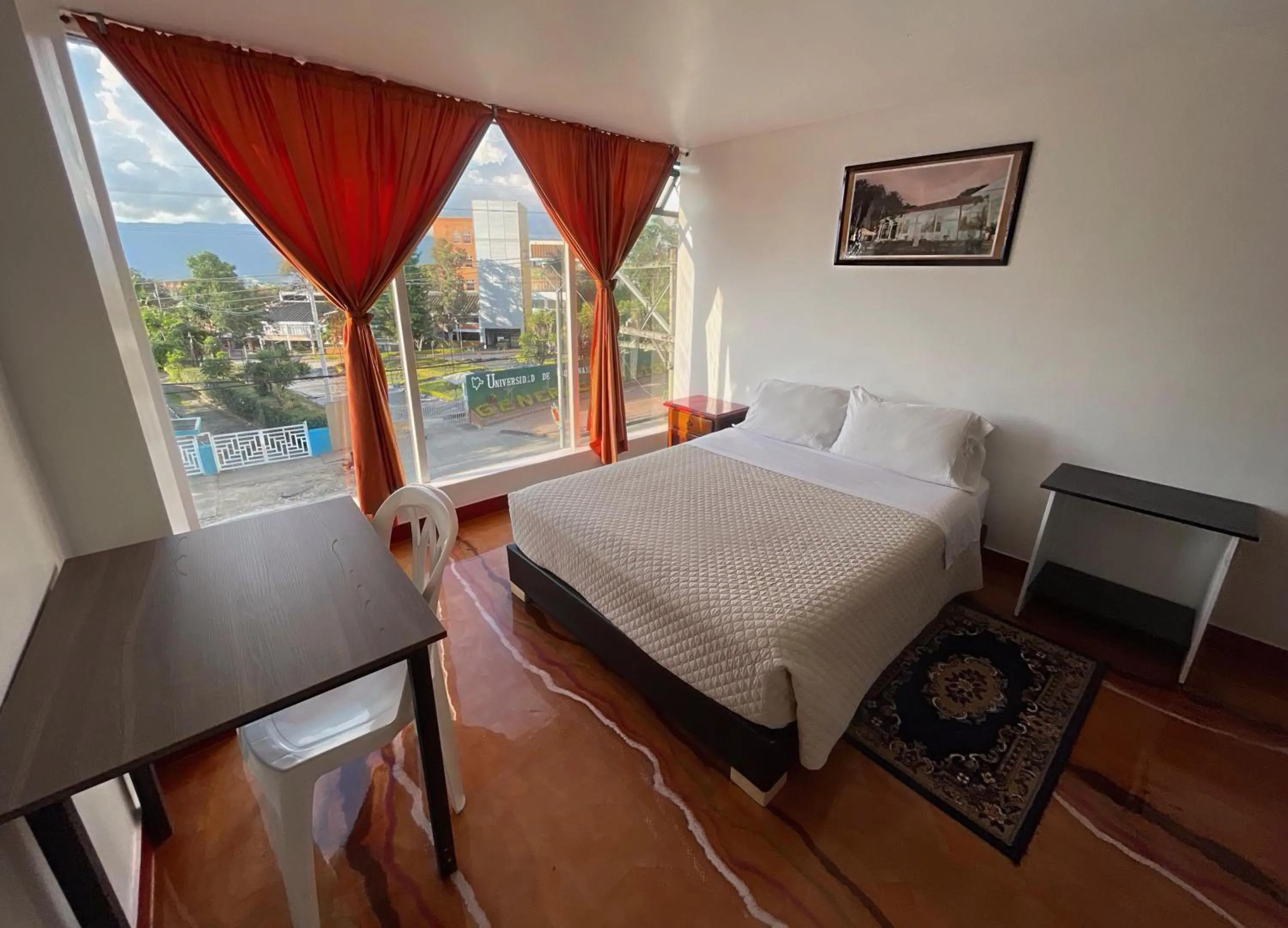 Bed in Hotel Mónaco de Fusa