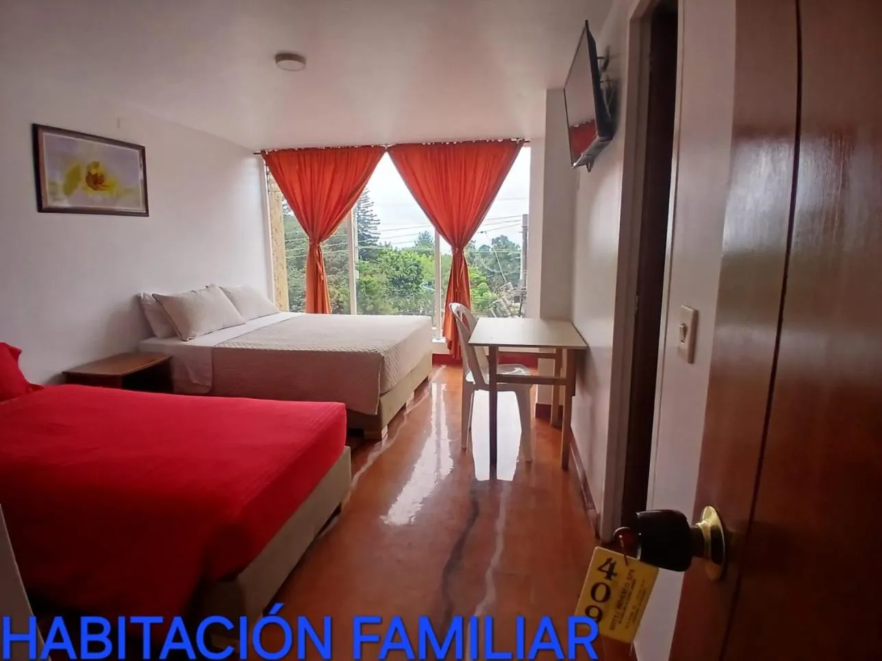 Bed in Hotel Mónaco de Fusa