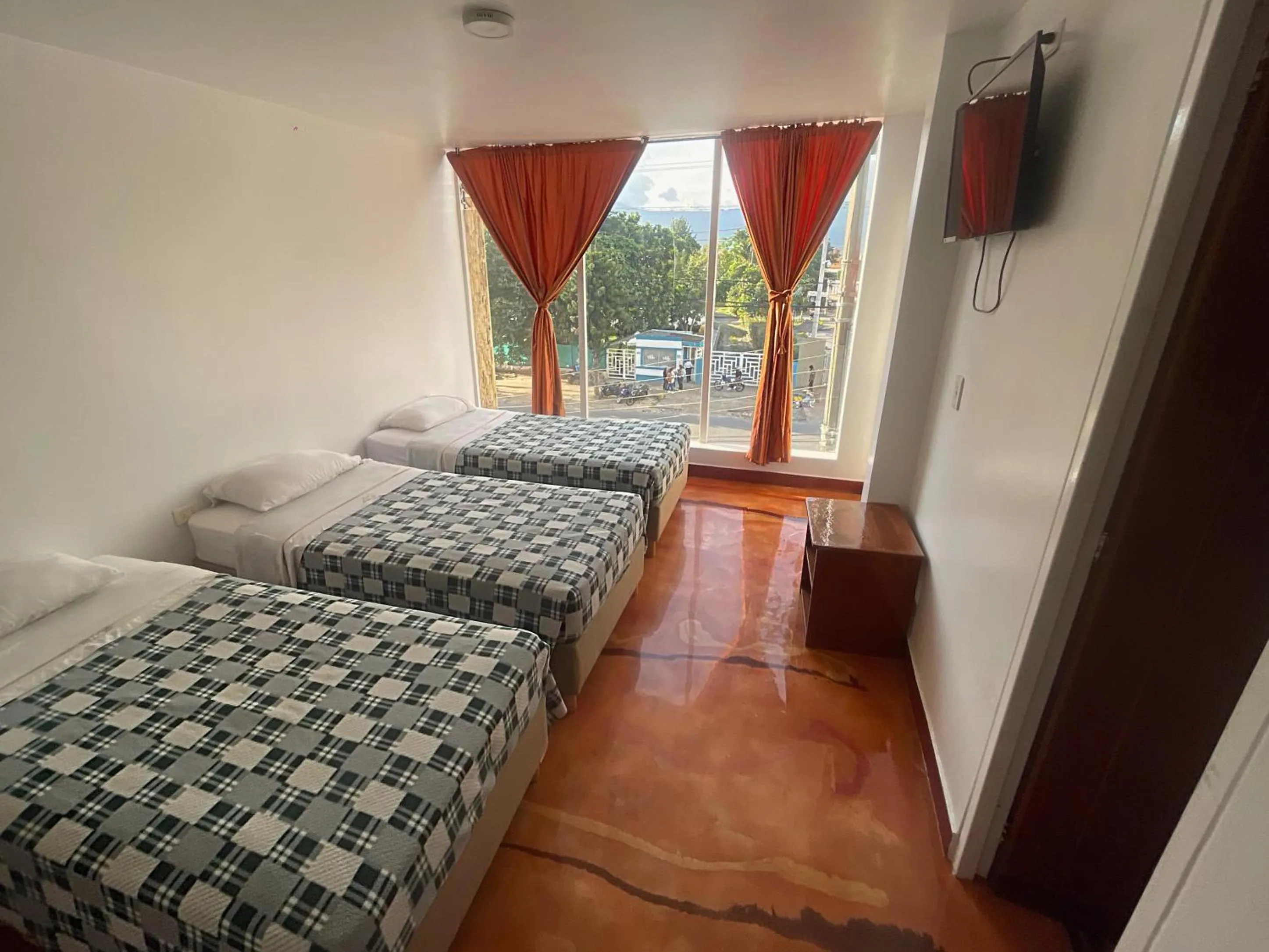 Bed in Hotel Mónaco de Fusa