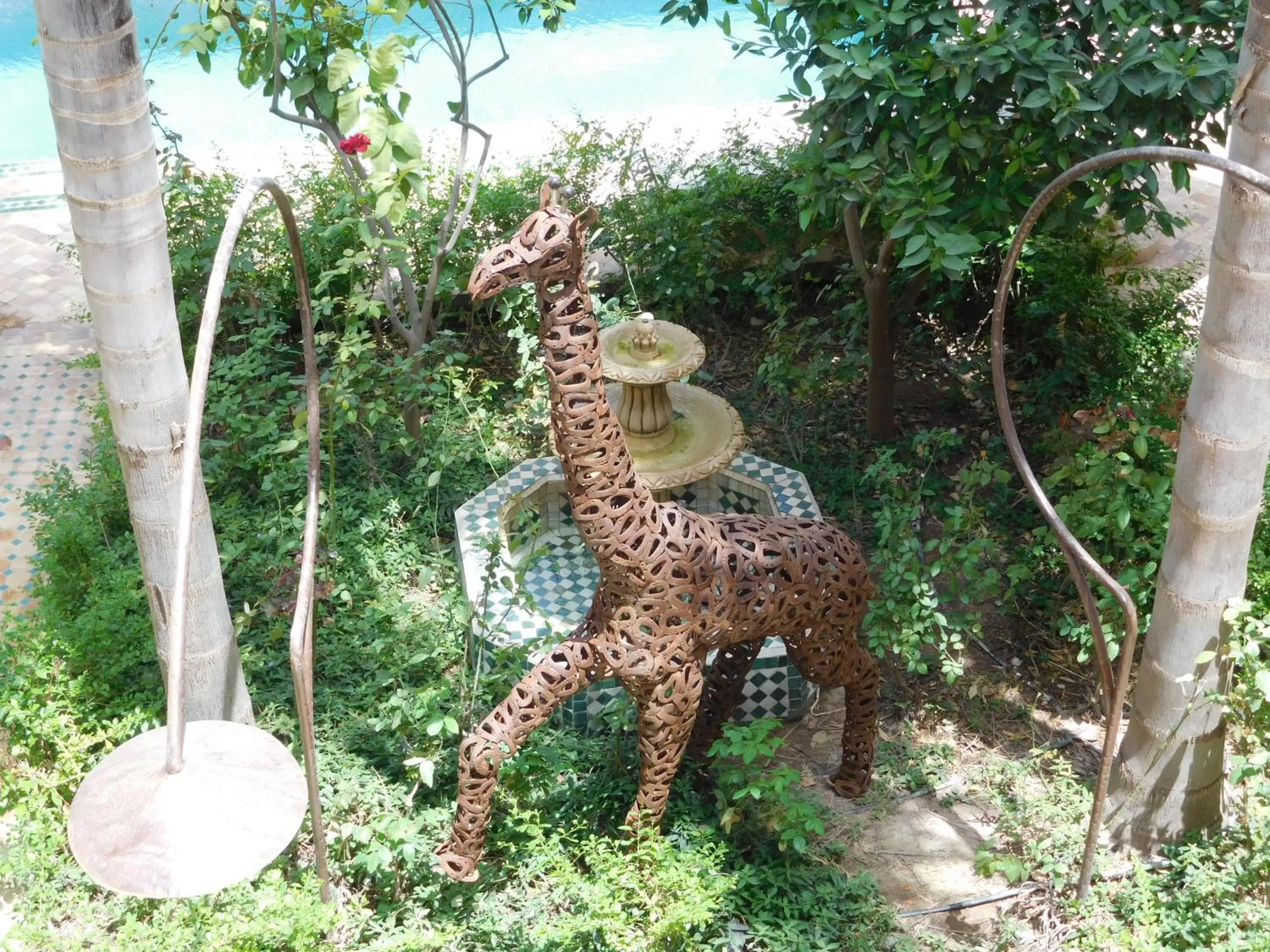 Decorative detail in Palais Oumensour