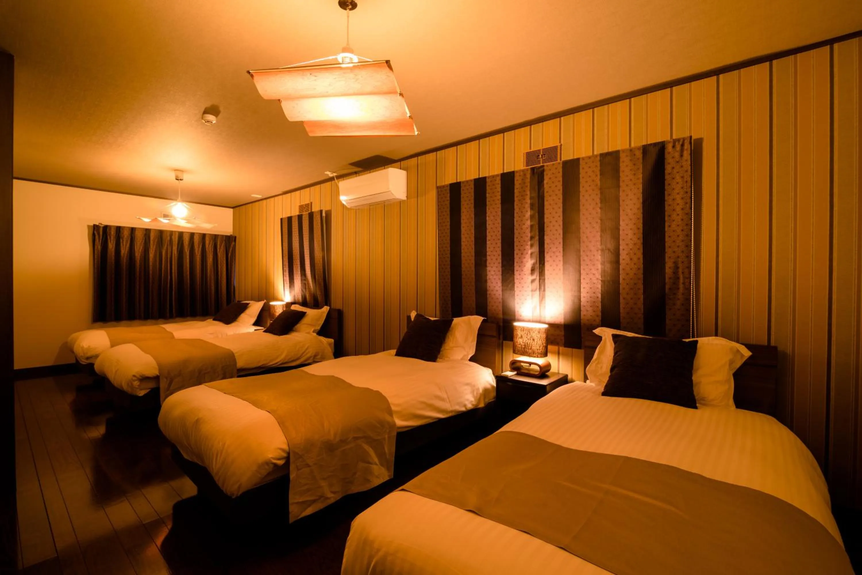 Bed in villa yawaragi