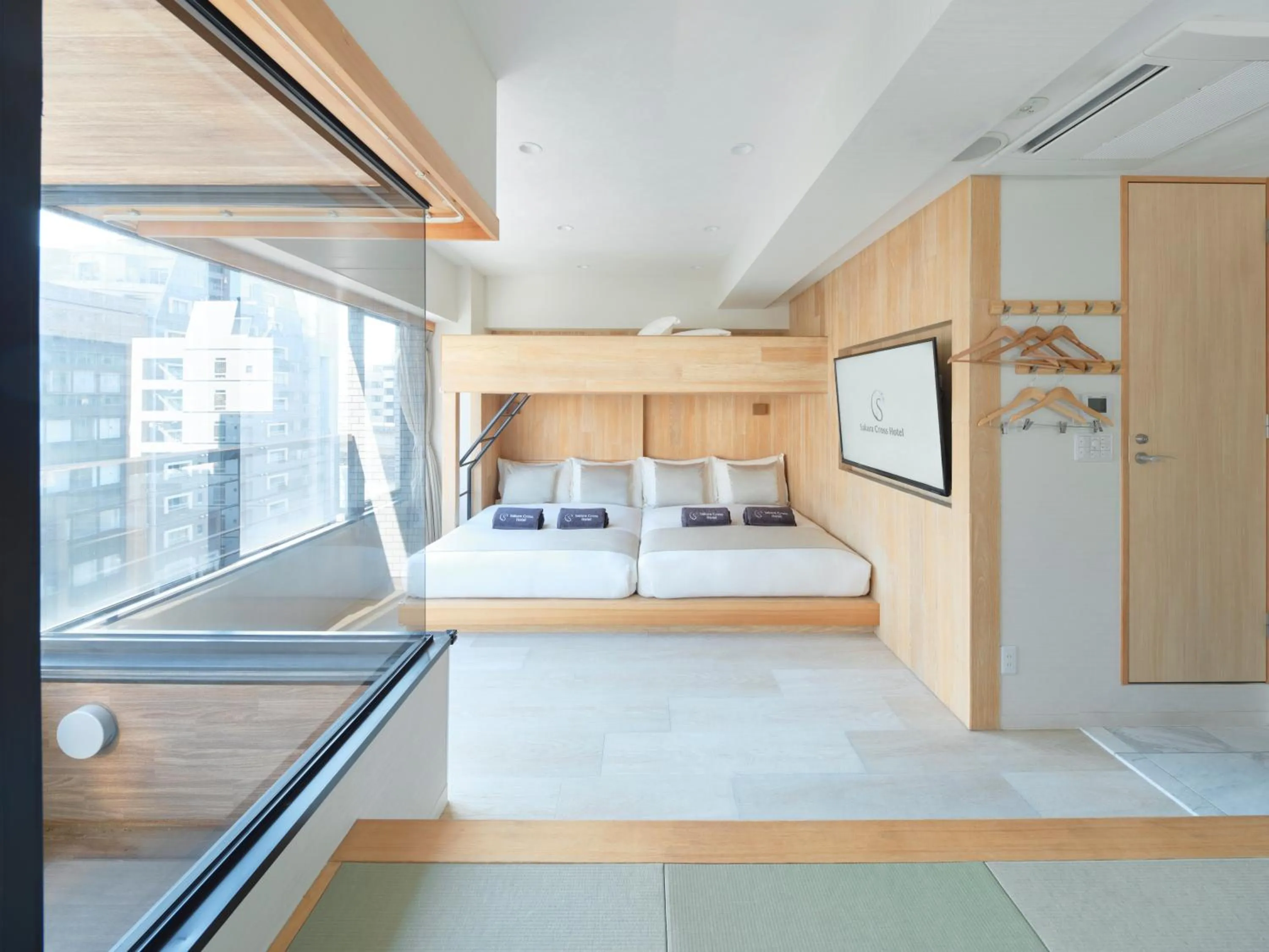 Bed in Sakura Cross Hotel Akihabara