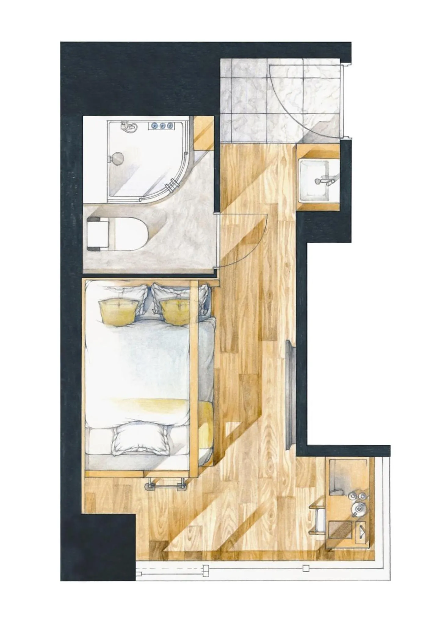 Shower in Sakura Cross Hotel Akihabara