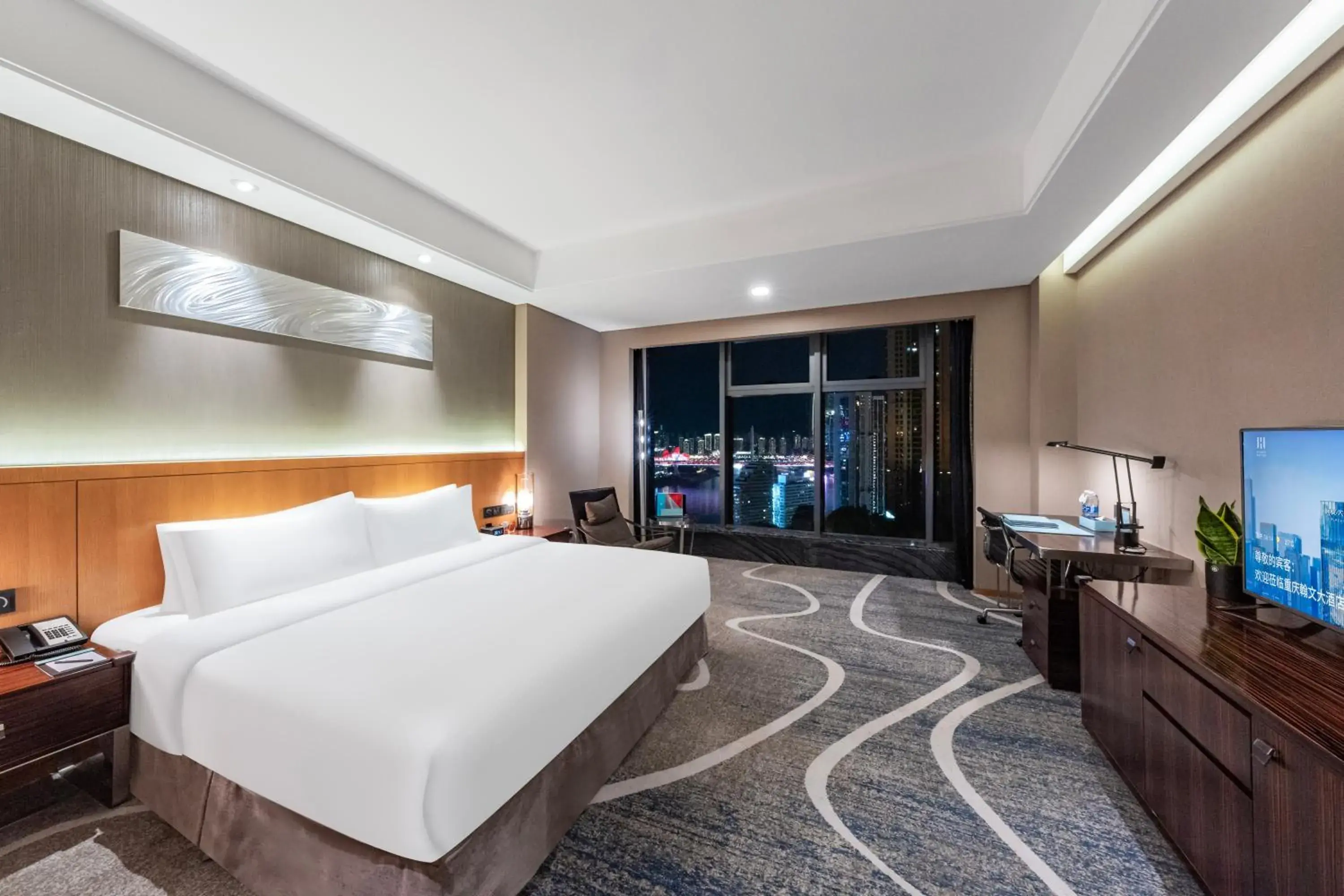 Deluxe Double Room in 重庆解放碑翰文大酒店 Deluxe Double Room in 重庆解放碑翰文大酒店