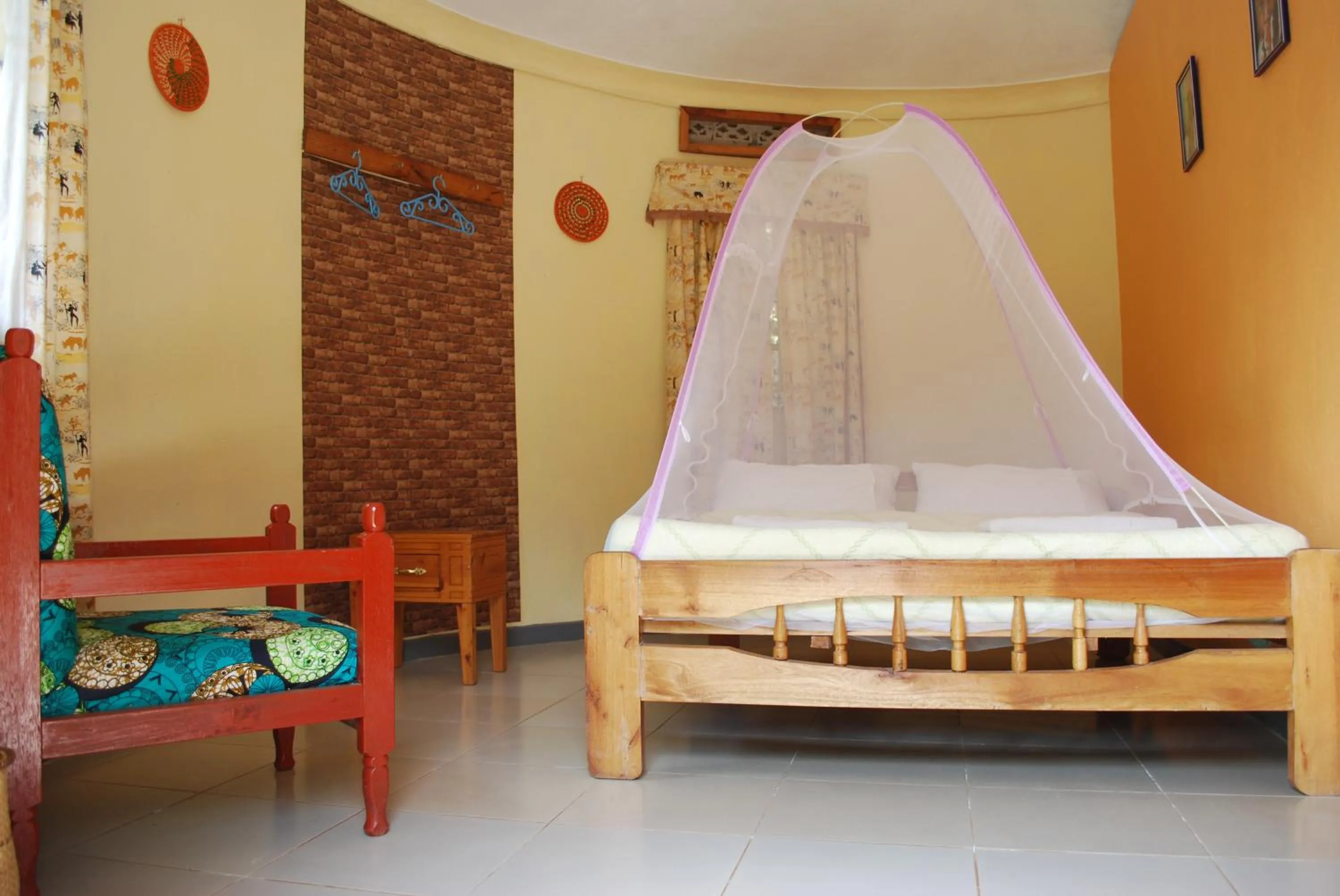 Bed in Crater Bay Cottages