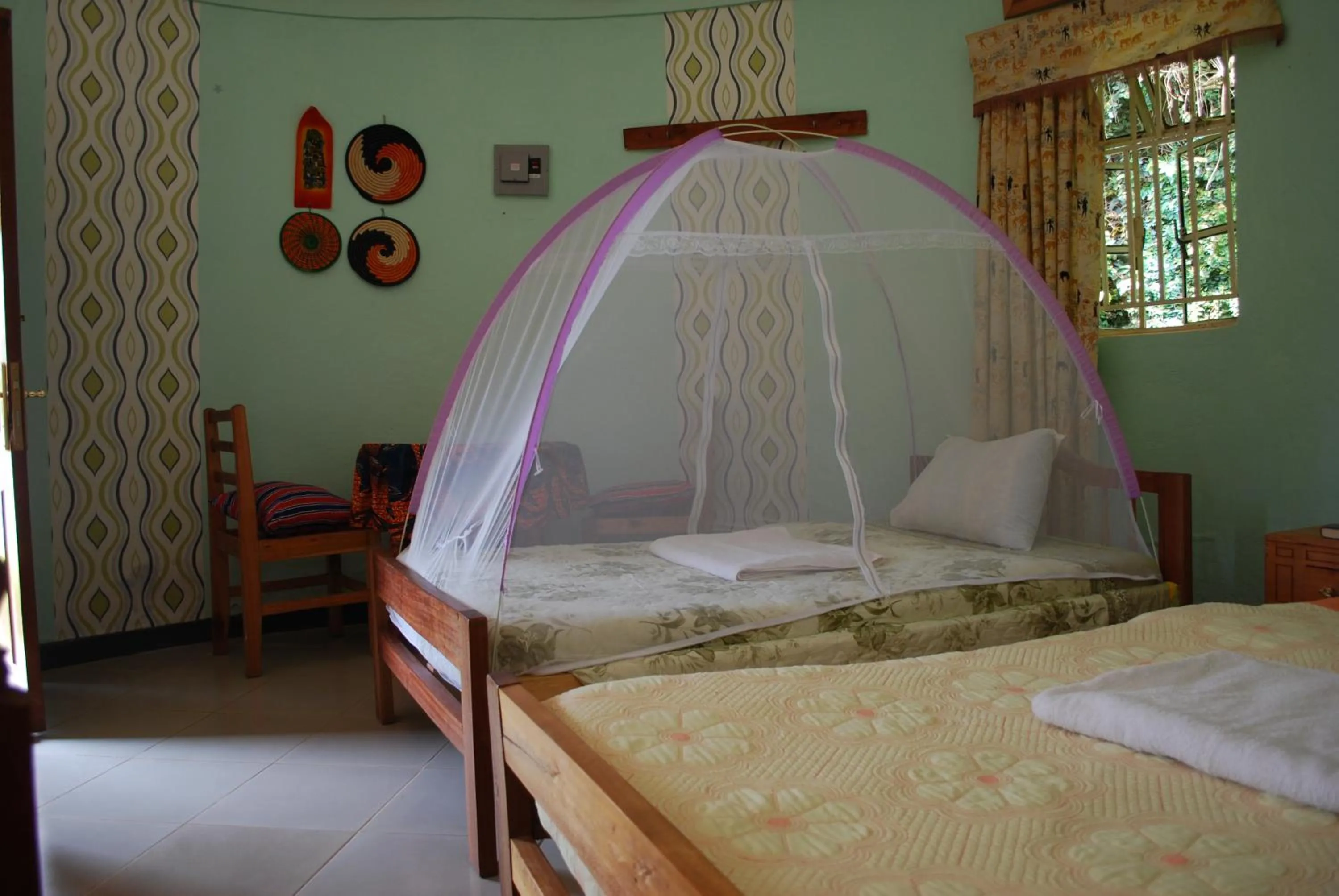 Bed in Crater Bay Cottages