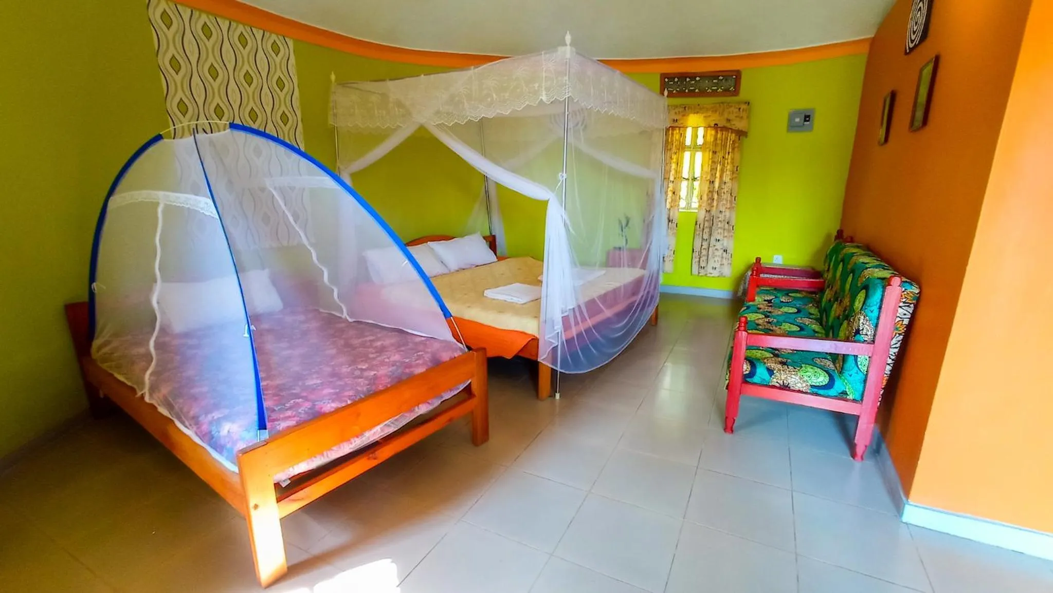 Bed in Crater Bay Cottages