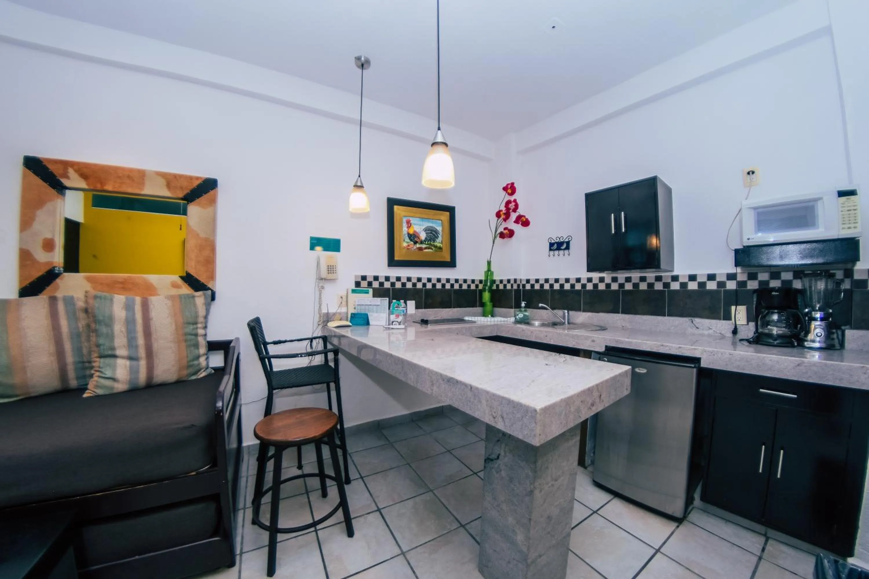 Kitchen or kitchenette in Hotel Suites Nadia Puerto Vallarta