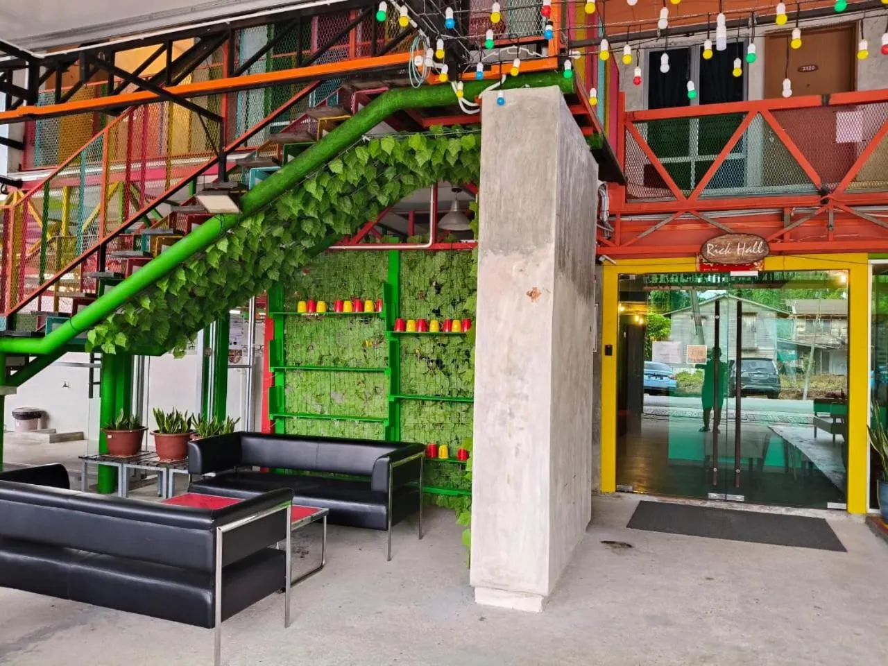 Seating area in Rick Resort Teluk Intan