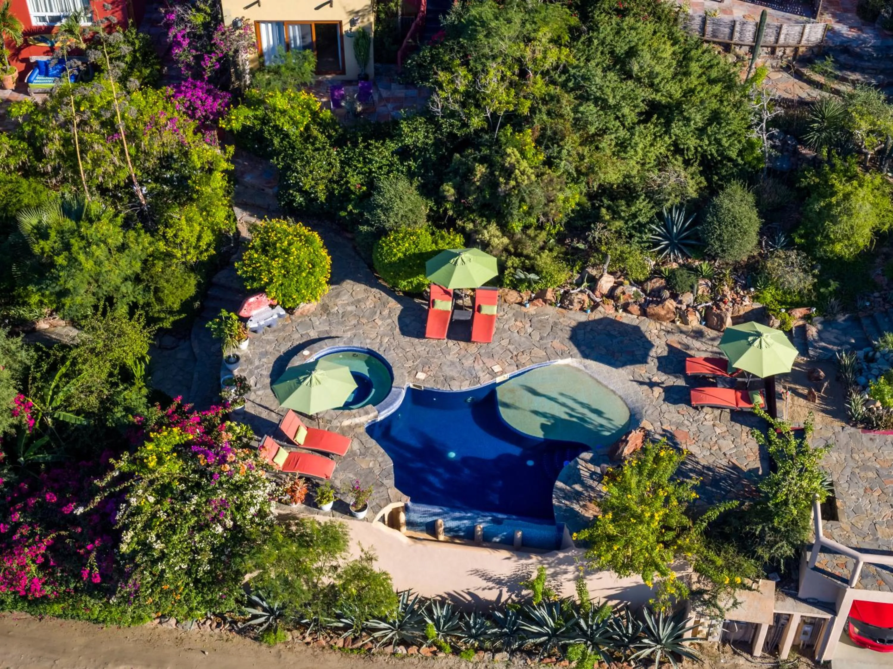Bird's eye view in Los Colibris Casitas