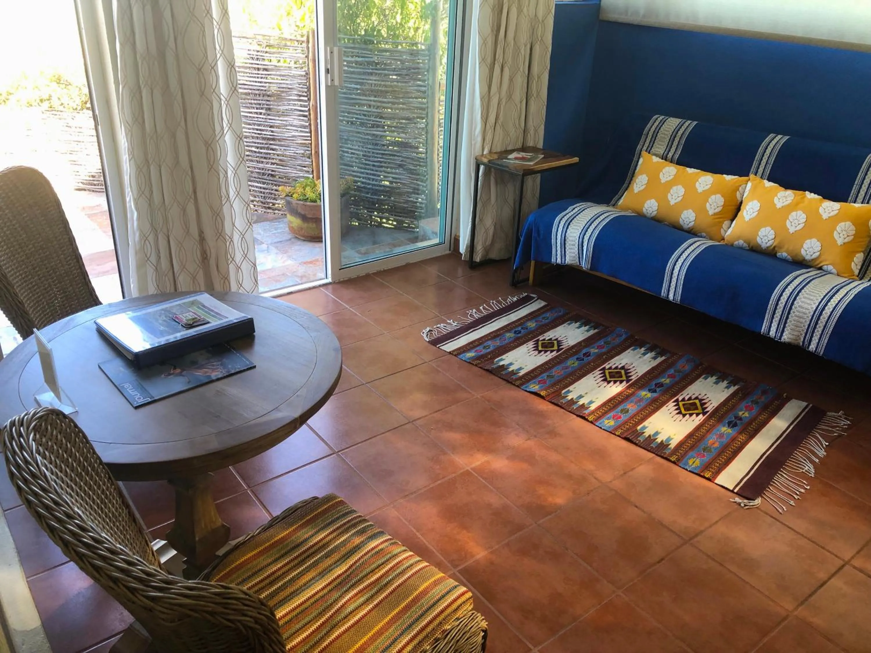 Living room in Los Colibris Casitas
