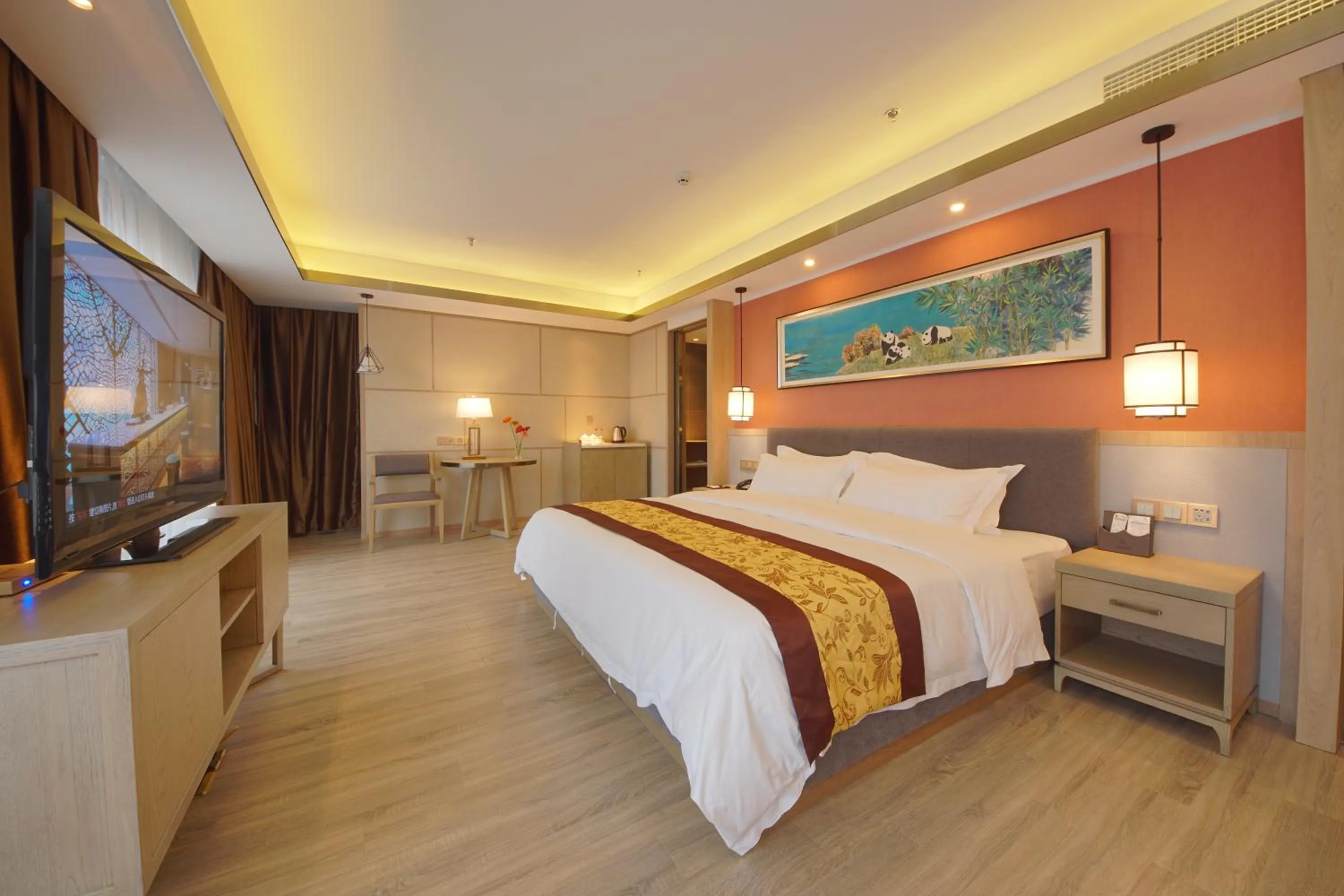 Photo of the whole room, Bed in Chengdu Jiuzhaigou Hotel