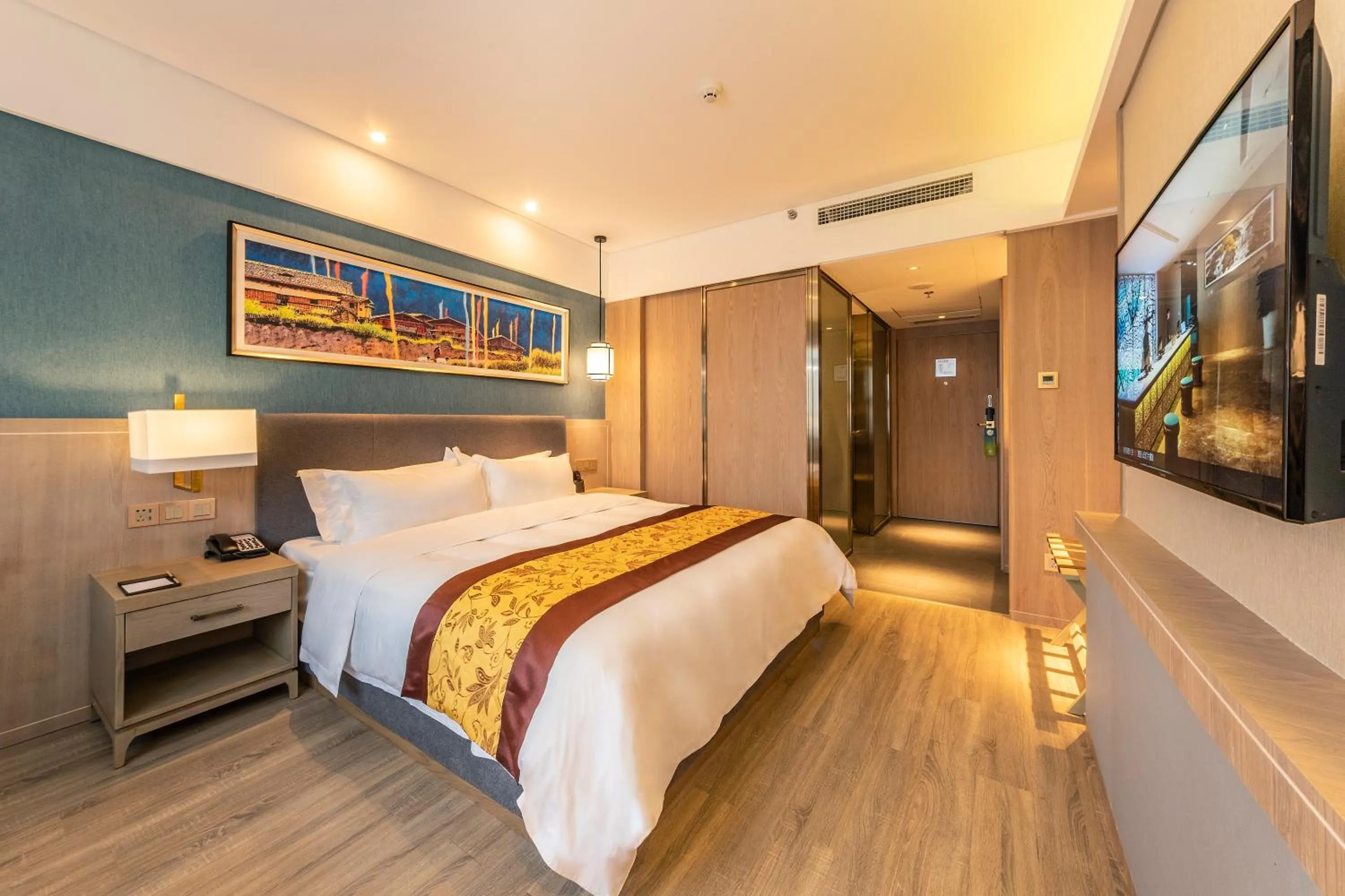 Photo of the whole room, Bed in Chengdu Jiuzhaigou Hotel