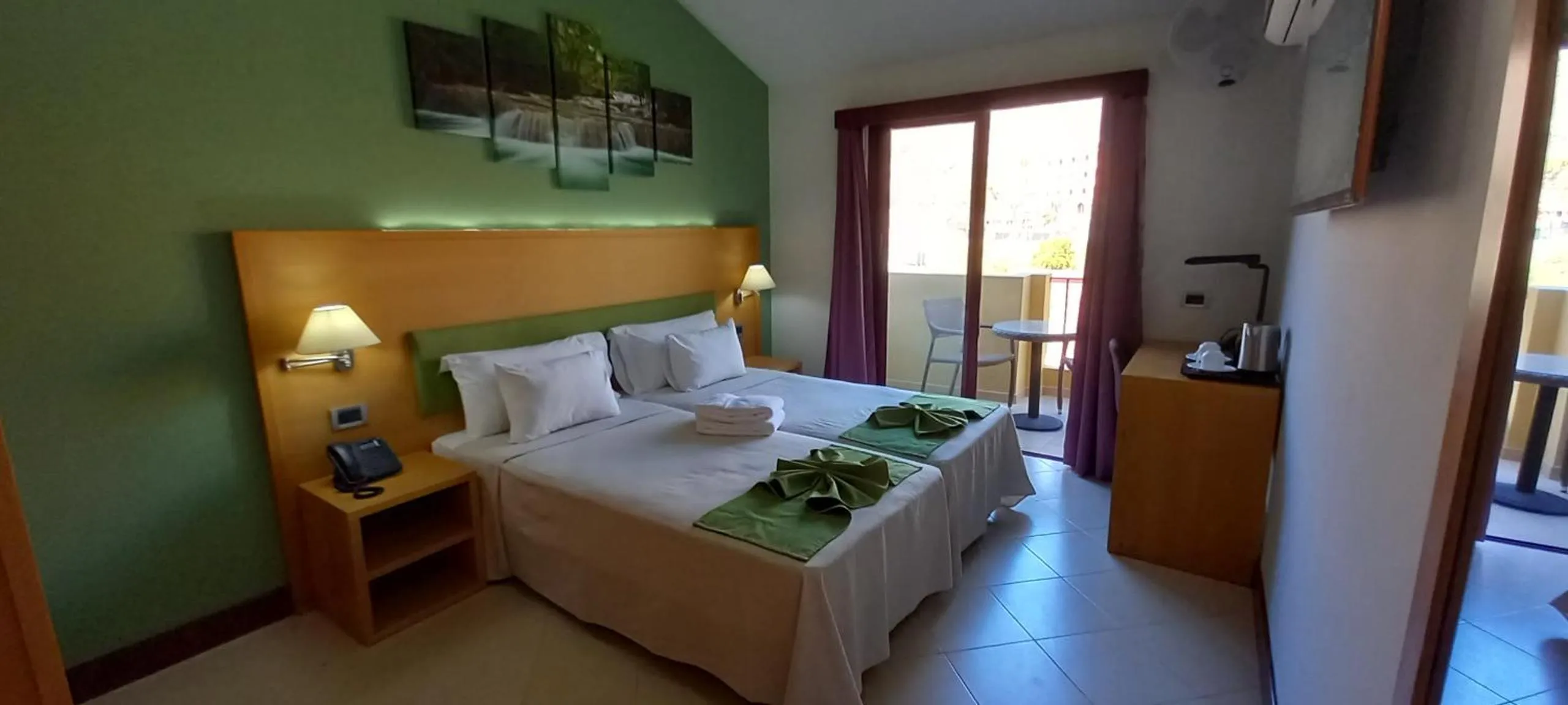 Balcony/Terrace, Bed in Pombas Brancas Resort