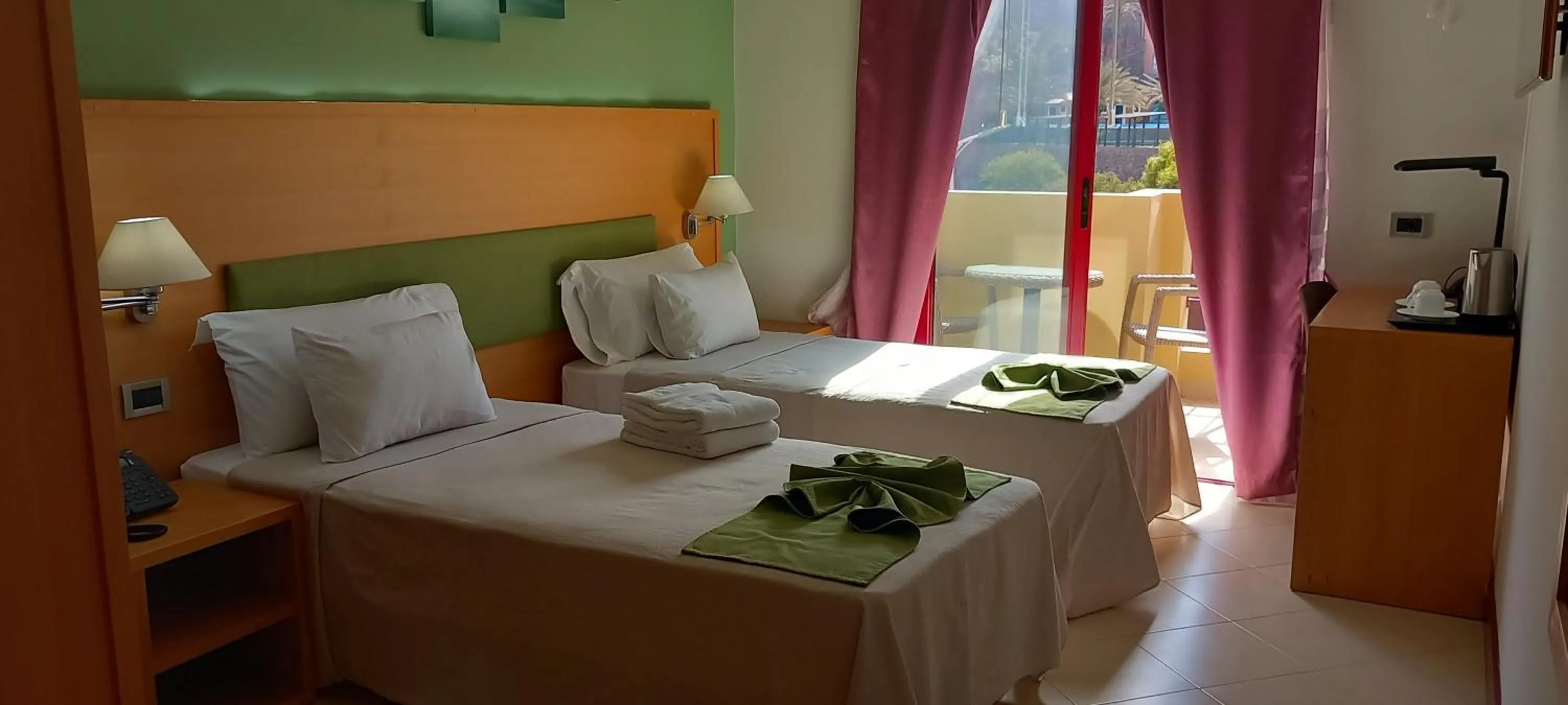 Balcony/Terrace, Bed in Pombas Brancas Resort