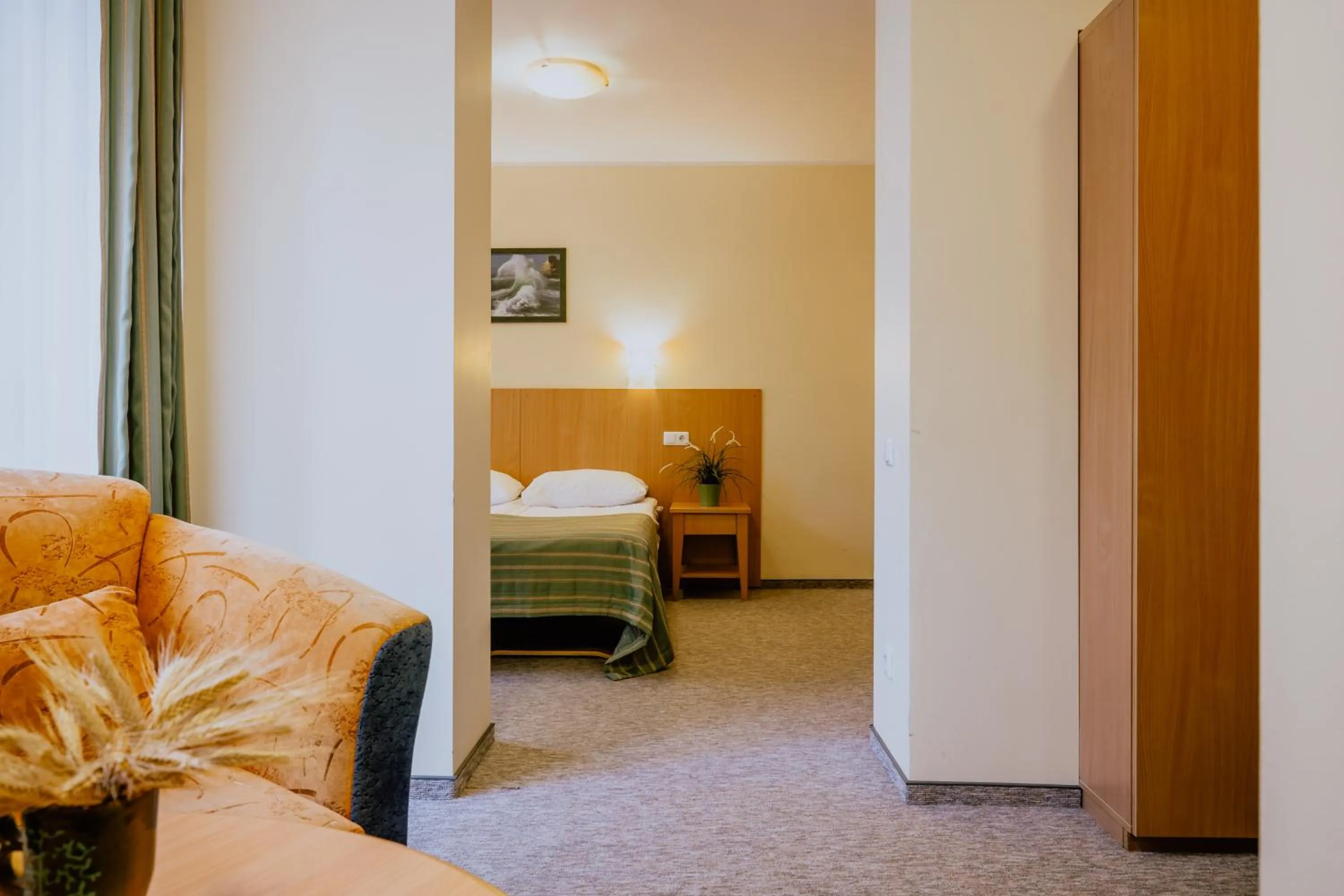 Living room, Bed in Hotel Vita